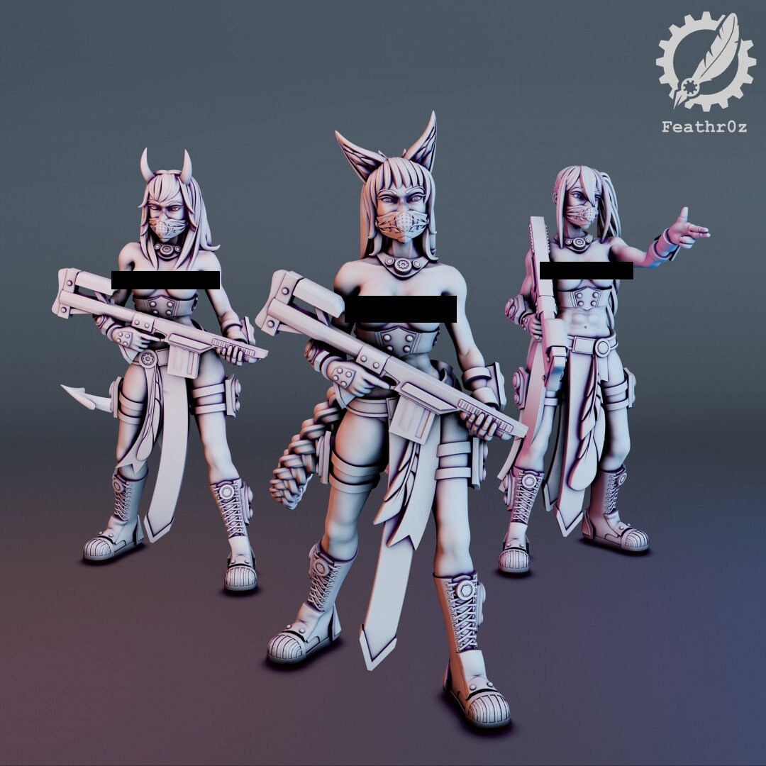 Aurora Vanguard Sniper Sergeants (Standard & NSFW) - Feathr0z - 32mm