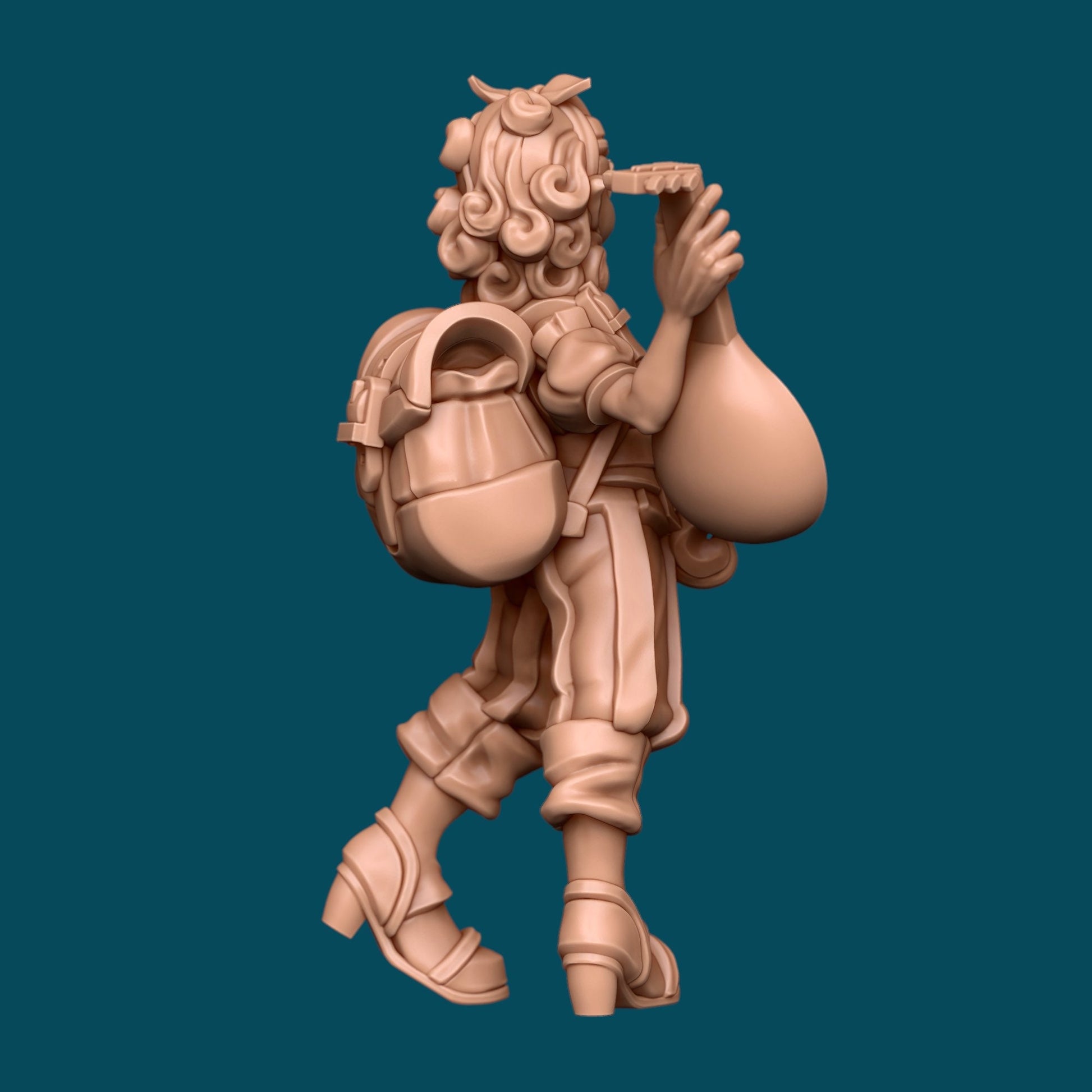 Waffle, Halfling Bard - Awkward Penguin’s Minis - 28mm / 32mm / 36mm