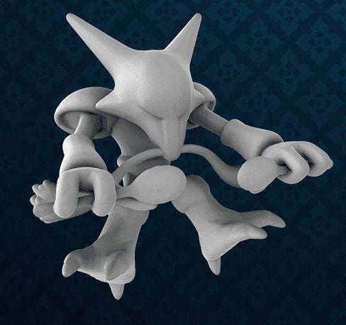 Abra / Kadabra / Alakazam / Mega Alakazam Miniatures - Irnkman's Minis