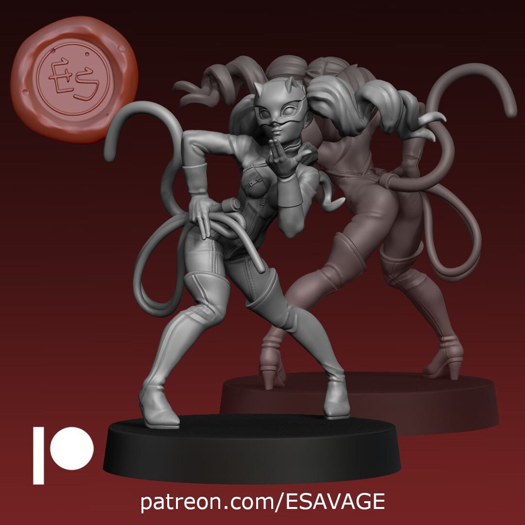 Phantom Cat Miniature - Ethan Savage Studios - 28mm / 32mm / 36mm