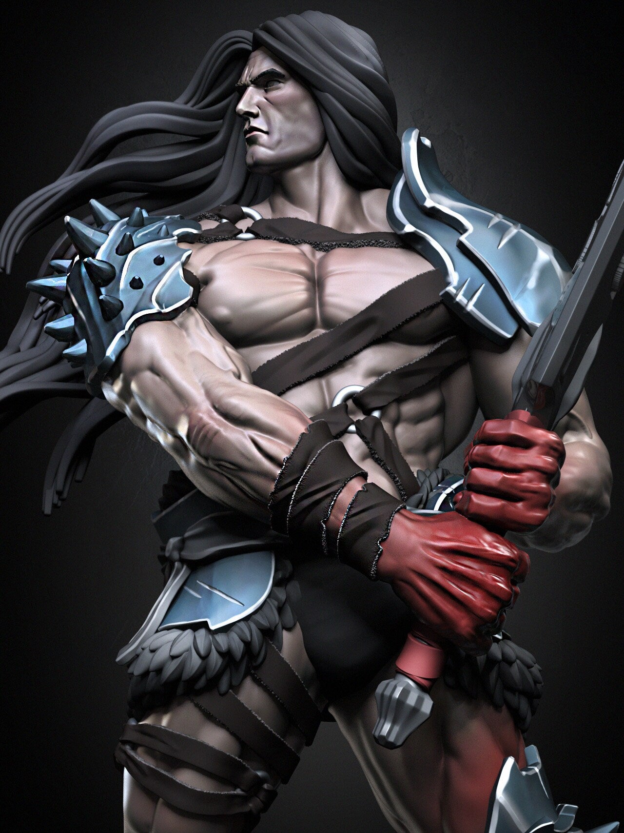 Fighter (War Armor Set) - DraGun Studios - 28mm / 32mm / 36mm / 75mm