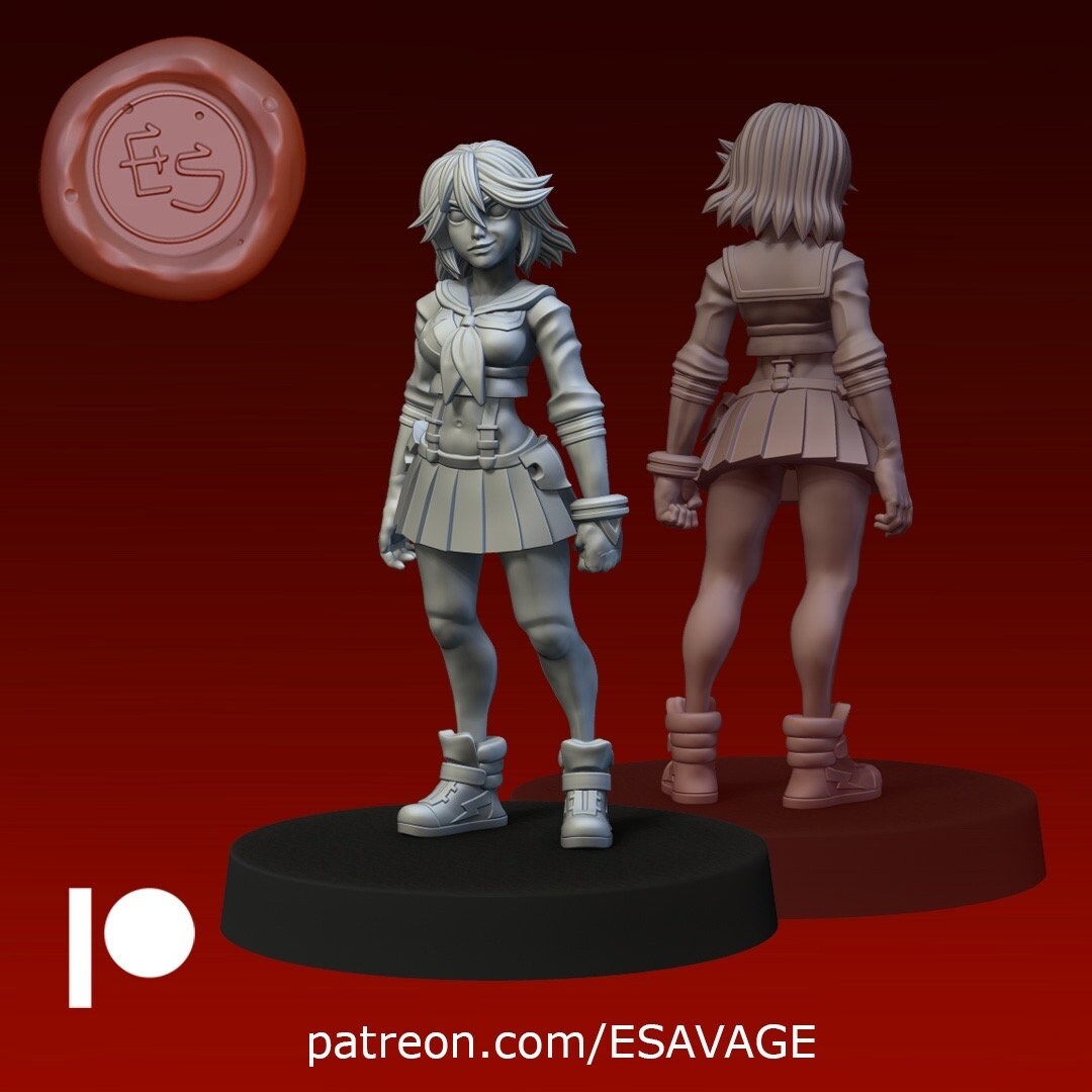 Scissor Sister (Battle & School Variations) - Ethan Savage Studios - 28mm / 32mm / 36mm