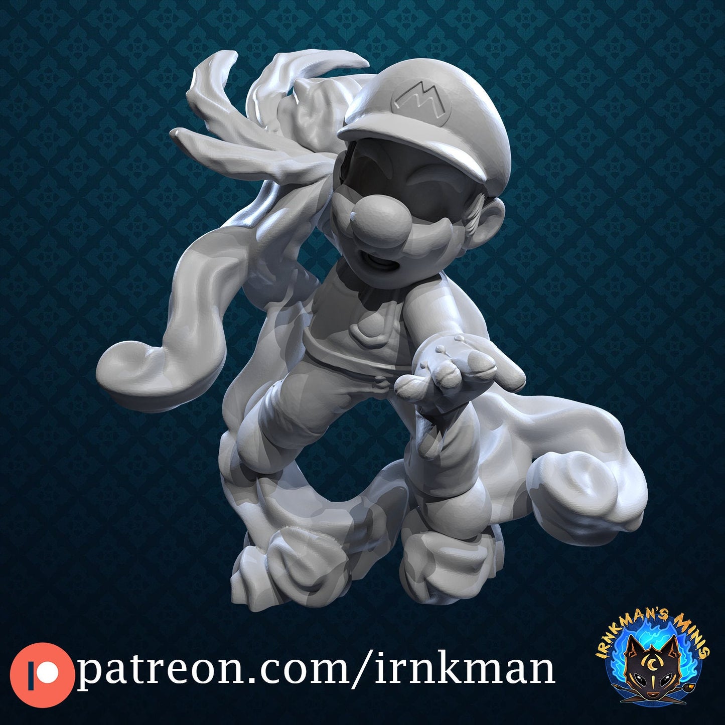 Royal Plumber (Cap, Fire, and Frog versions) - Irnkman's Minis - 28mm / 32mm / 36mm