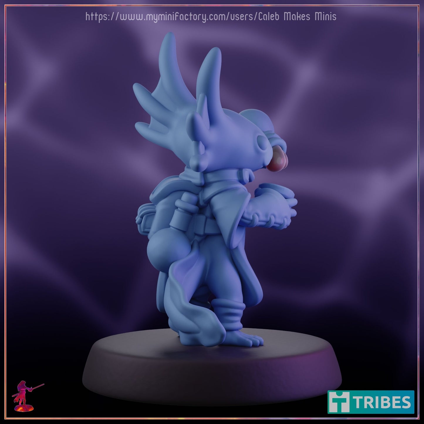 Axlotl Alchemist - Caleb Makes Minis - 28mm / 32mm / 36mm