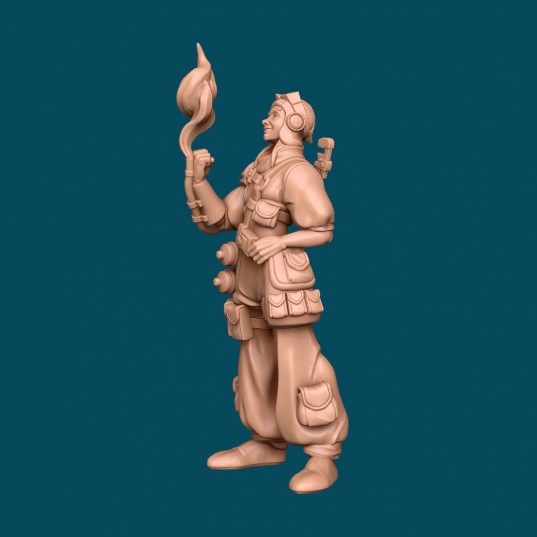 Mica, Firecracker Artificer- Awkward Penguin’s Minis - 28mm / 32mm / 36mm