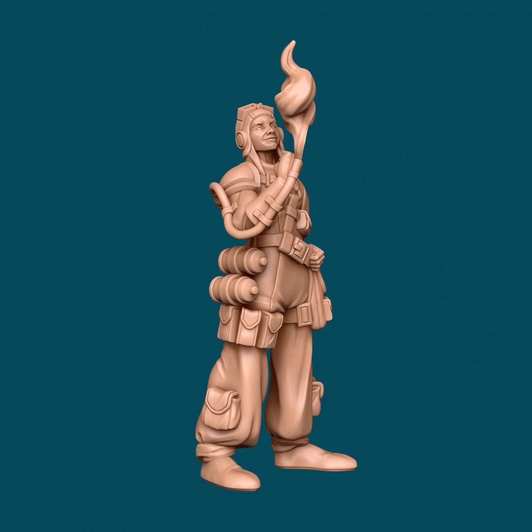 Mica, Firecracker Artificer- Awkward Penguin’s Minis - 28mm / 32mm / 36mm