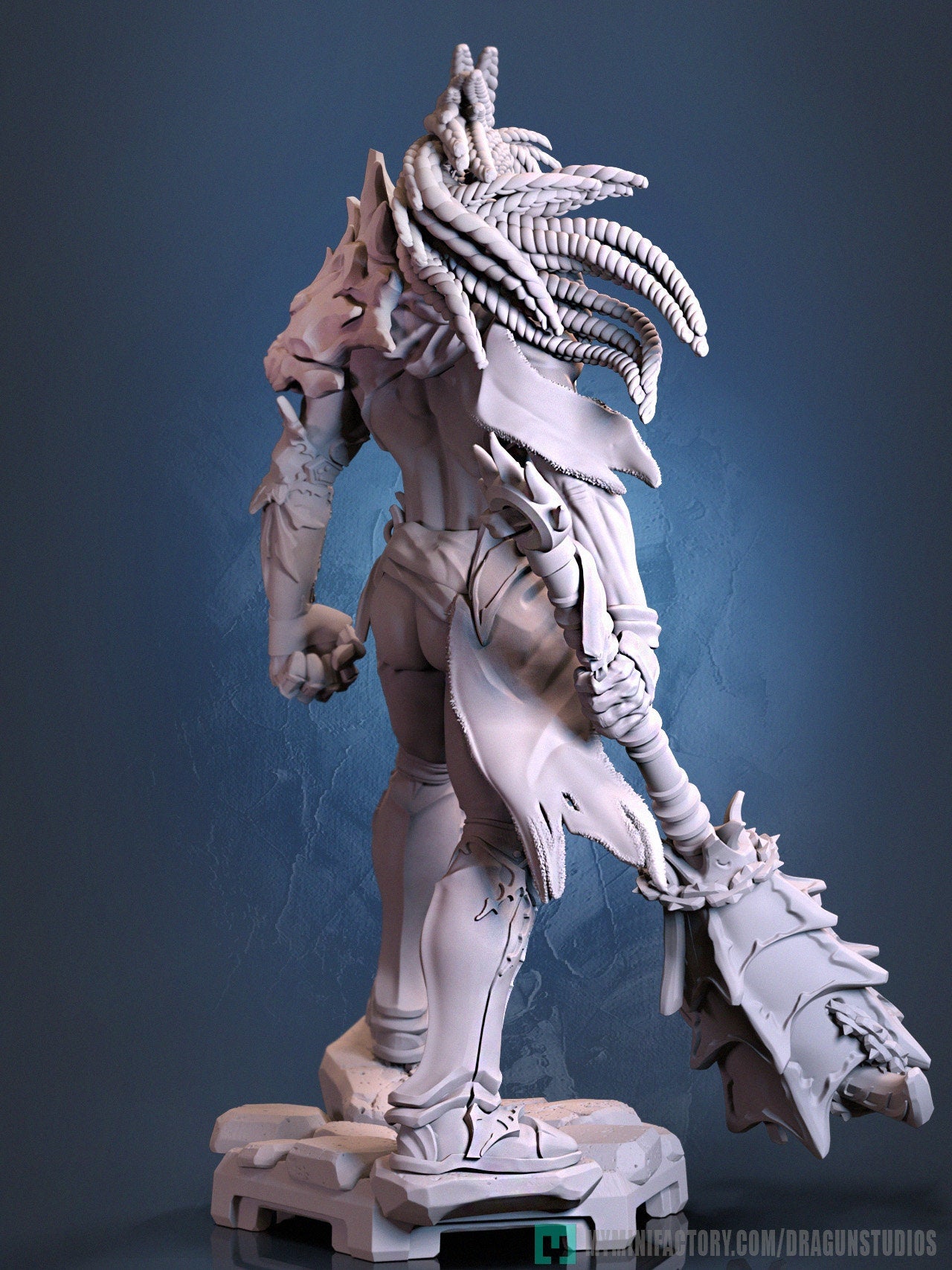 Tina the Amazon (Kimba Armor Set) - DraGun Studios - 28mm / 32mm / 36mm / 75mm