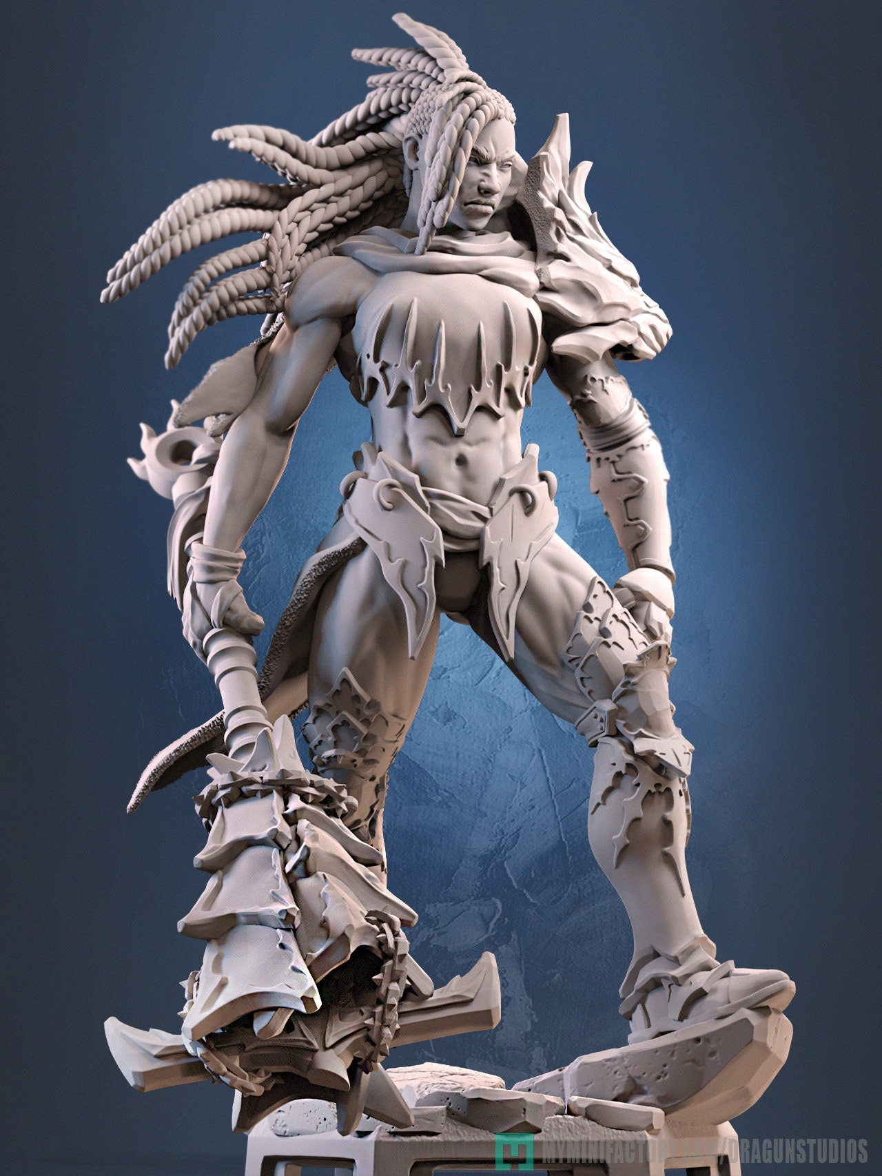 Tina the Amazon (Kimba Armor Set) - DraGun Studios - 28mm / 32mm / 36mm / 75mm