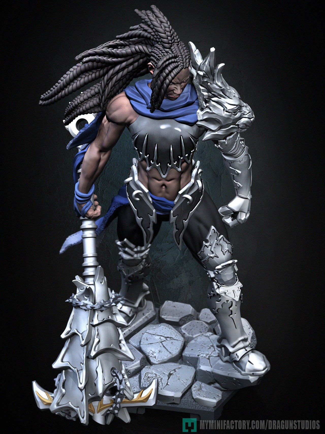 Tina the Amazon (Kimba Armor Set) - DraGun Studios - 28mm / 32mm / 36mm / 75mm