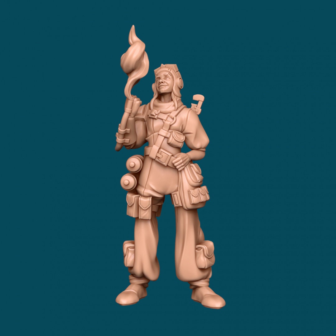 Mica, Firecracker Artificer- Awkward Penguin’s Minis - 28mm / 32mm / 36mm