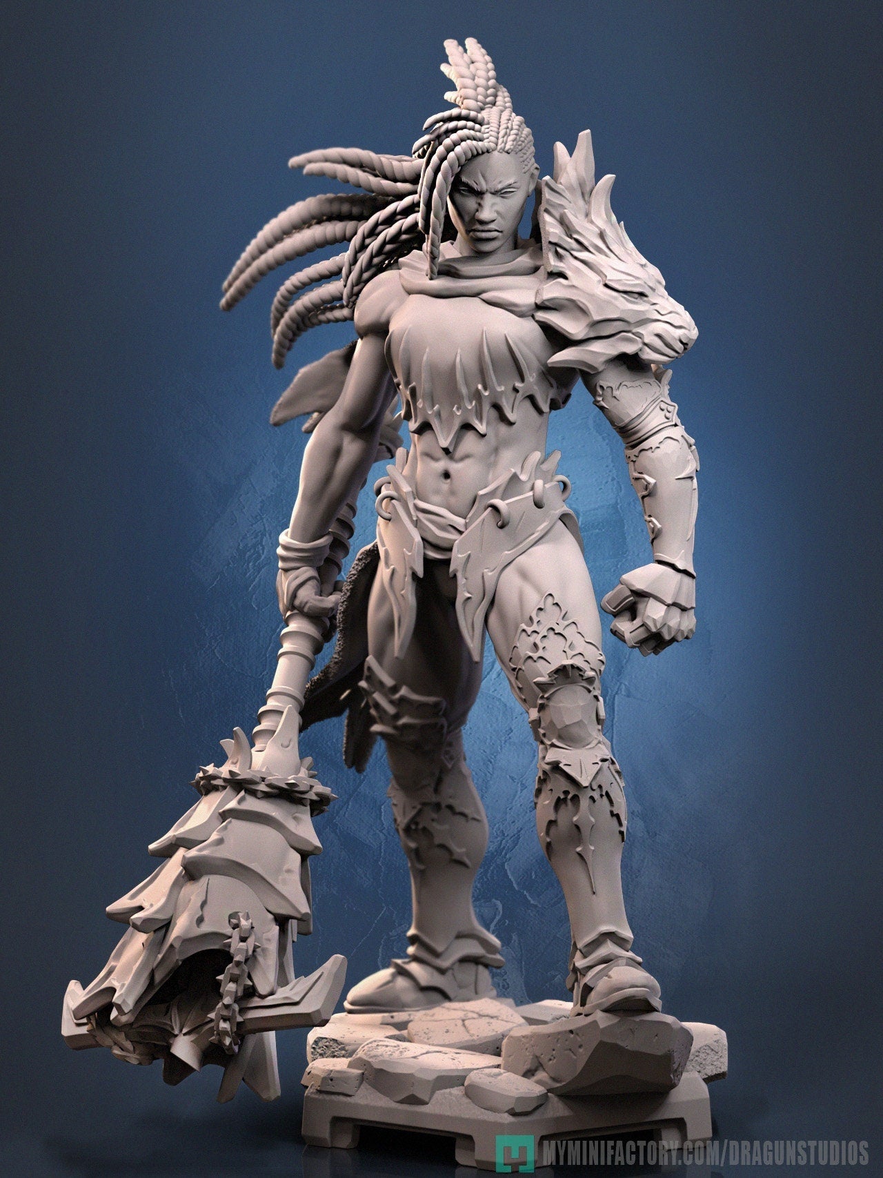 Tina the Amazon (Kimba Armor Set) - DraGun Studios - 28mm / 32mm / 36mm / 75mm