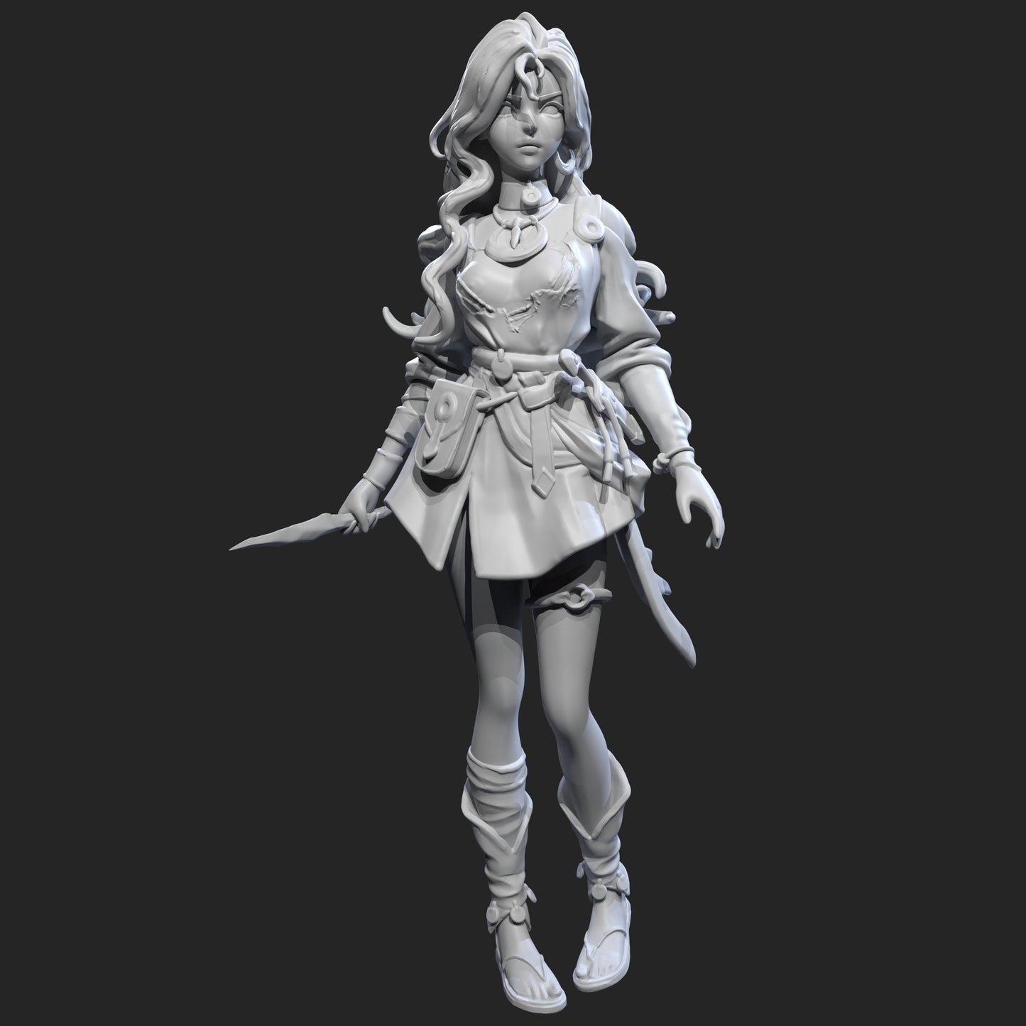 Elara Arcaneheart Miniature (Standard & NSFW Variations) - Lily's Minis - 28mm / 32mm / 36mm