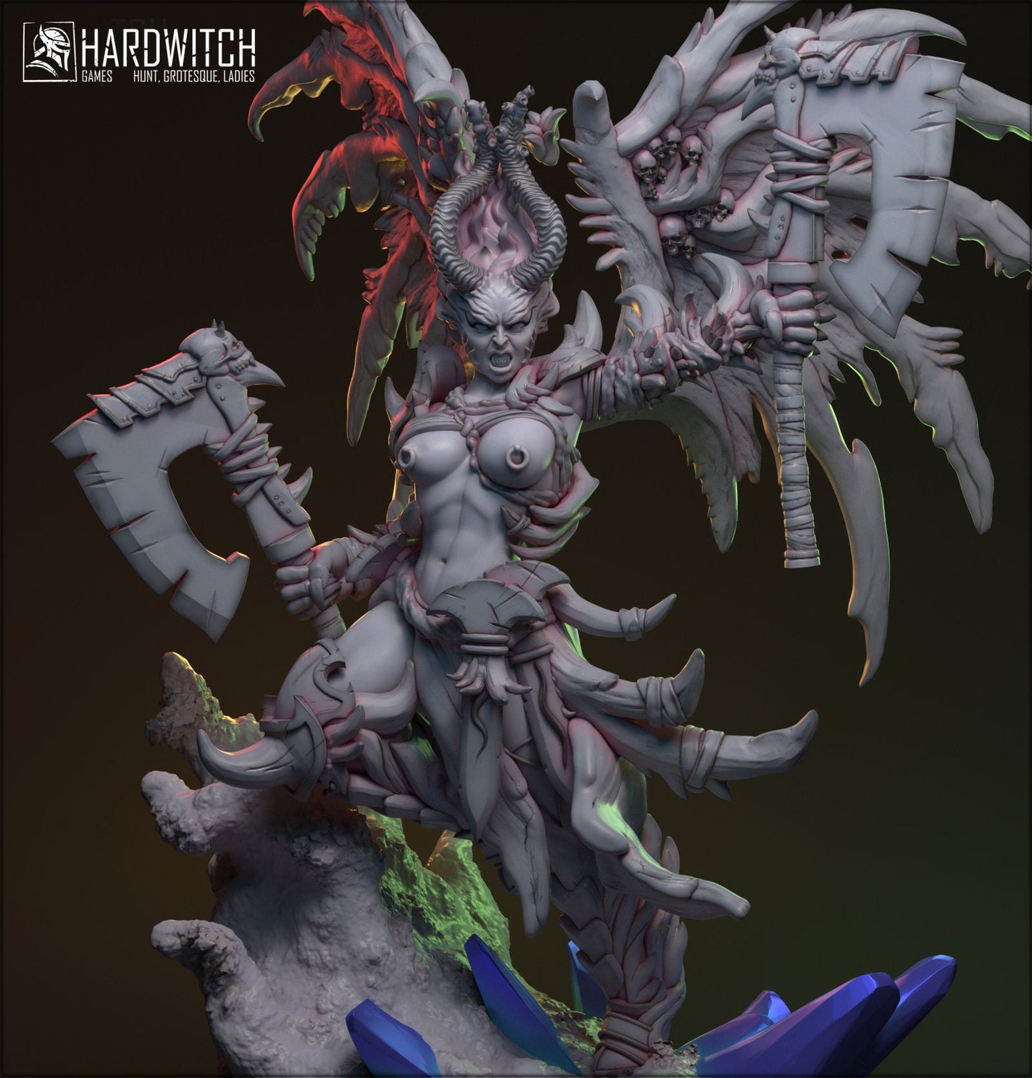 Straada Miniature (Standard & NSFW Variations) - HardWitch Games - 28mm / 32mm / 36mm / 75mm