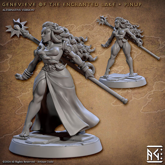 Genevieve of the Enchanted Lake Miniature (Standard & NSFW Variations) - Artisan Guild - 28mm / 32mm / 36mm