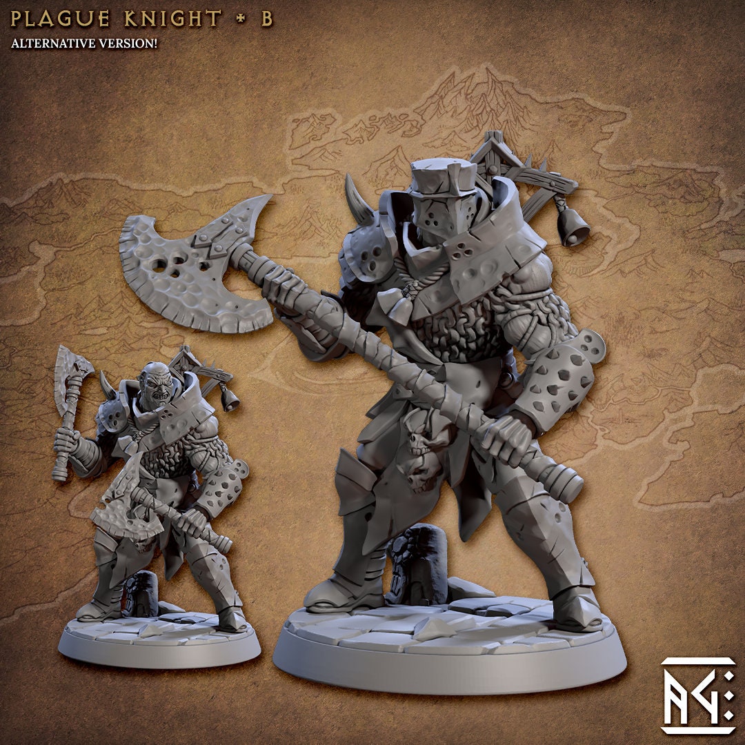 Plague Knights of Melmora Miniatures (8 Variations) - Artisan Guild - 28mm / 32mm / 36mm