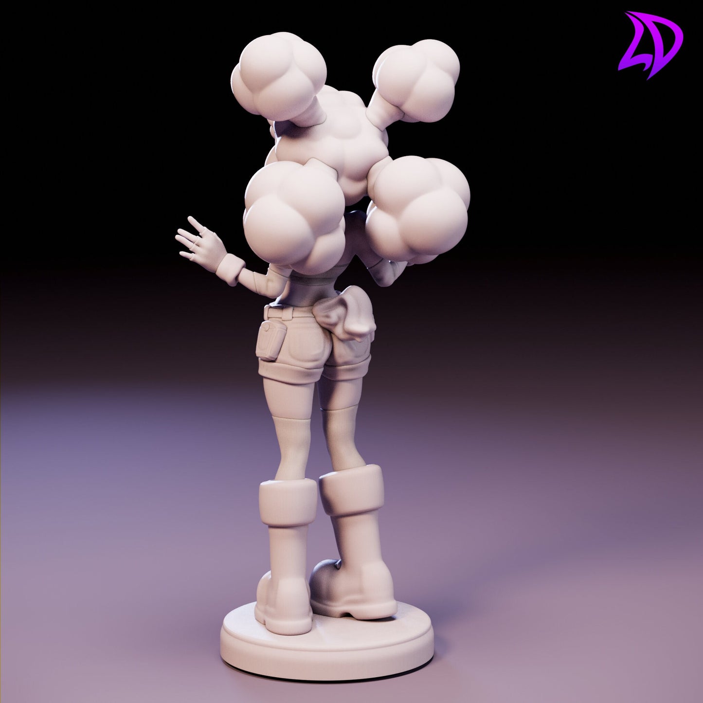 Sheep Girl Lanolin Miniature - Lavender Devilry - 28mm / 32mm / 36mm / 75mm