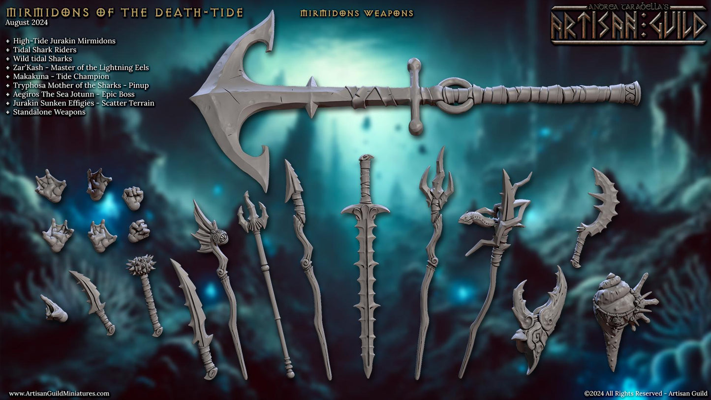 Jurakin Myrmidons Weapon Set - Artisan Guild - 28mm / 32mm / 36mm