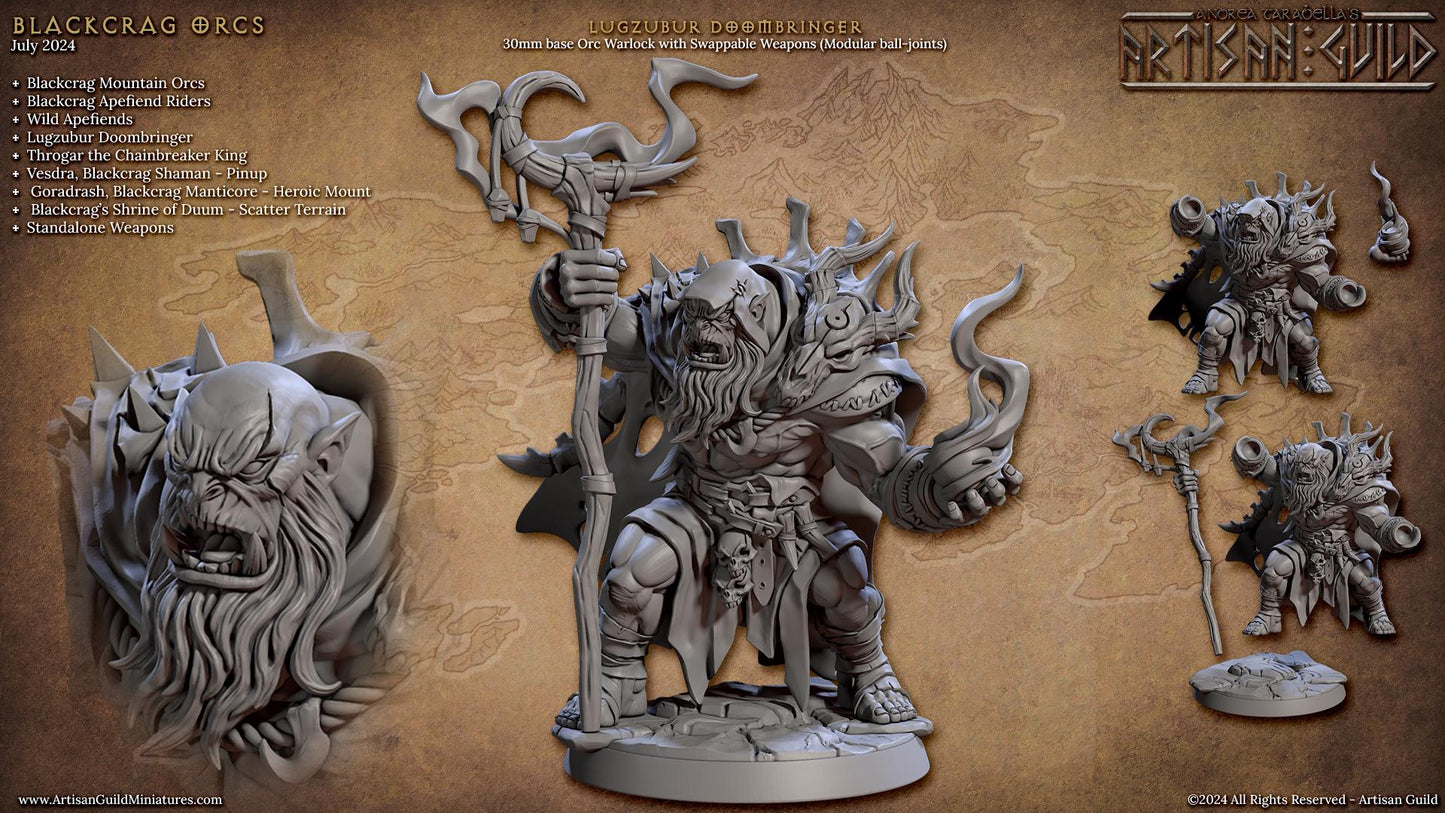 Lugzubur Doombringer Miniature - Artisan Guild - 28mm / 32mm / 36mm