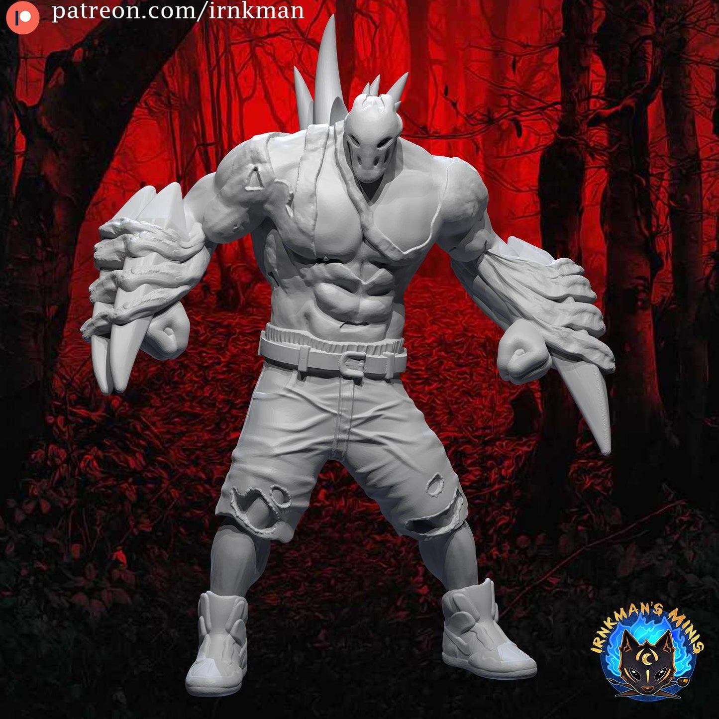 Splatter Slasher Miniature - Irnkman's Minis - 28mm / 32mm / 36mm
