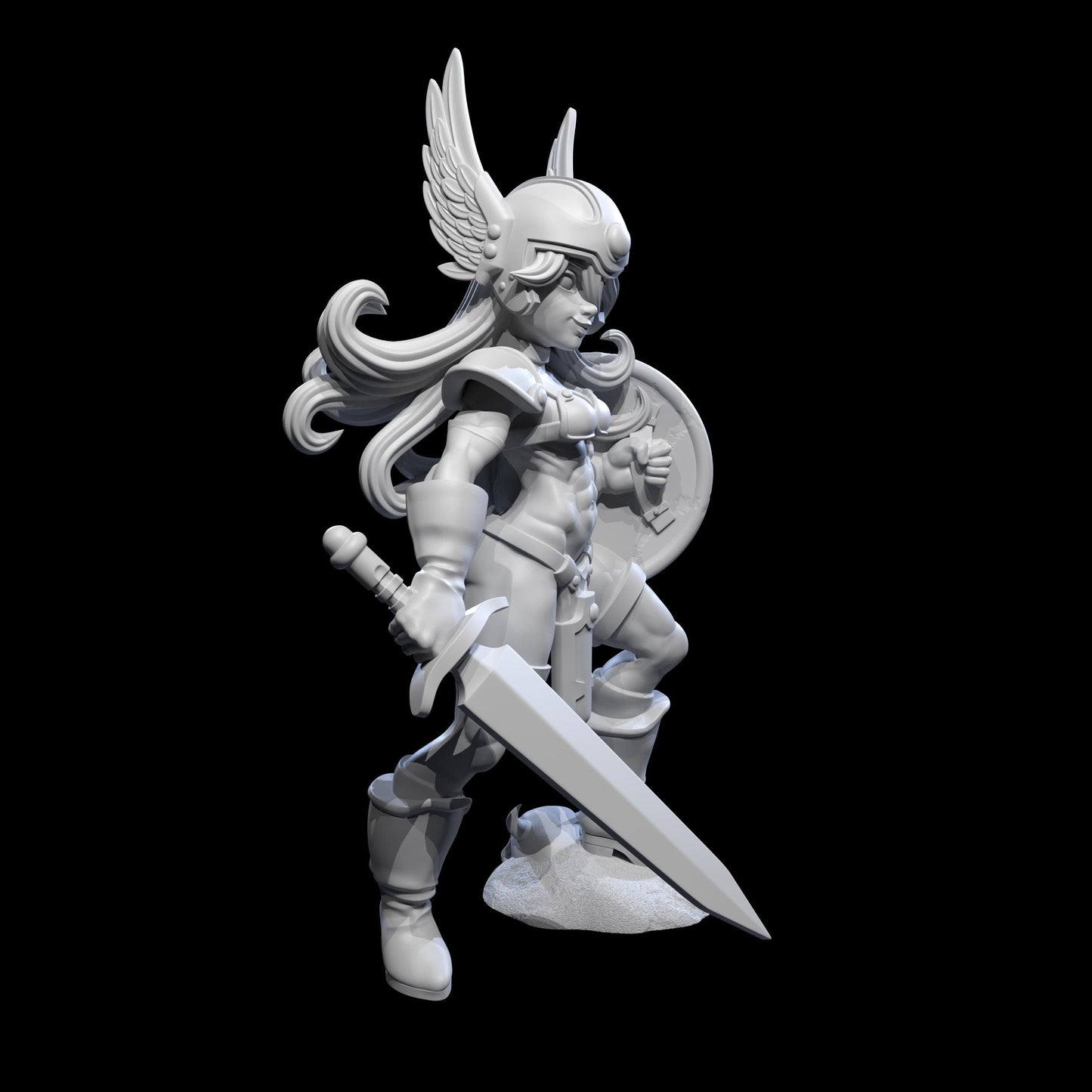 Female Warrior Miniature - Ethan Savage Studios - 28mm / 32mm / 36mm