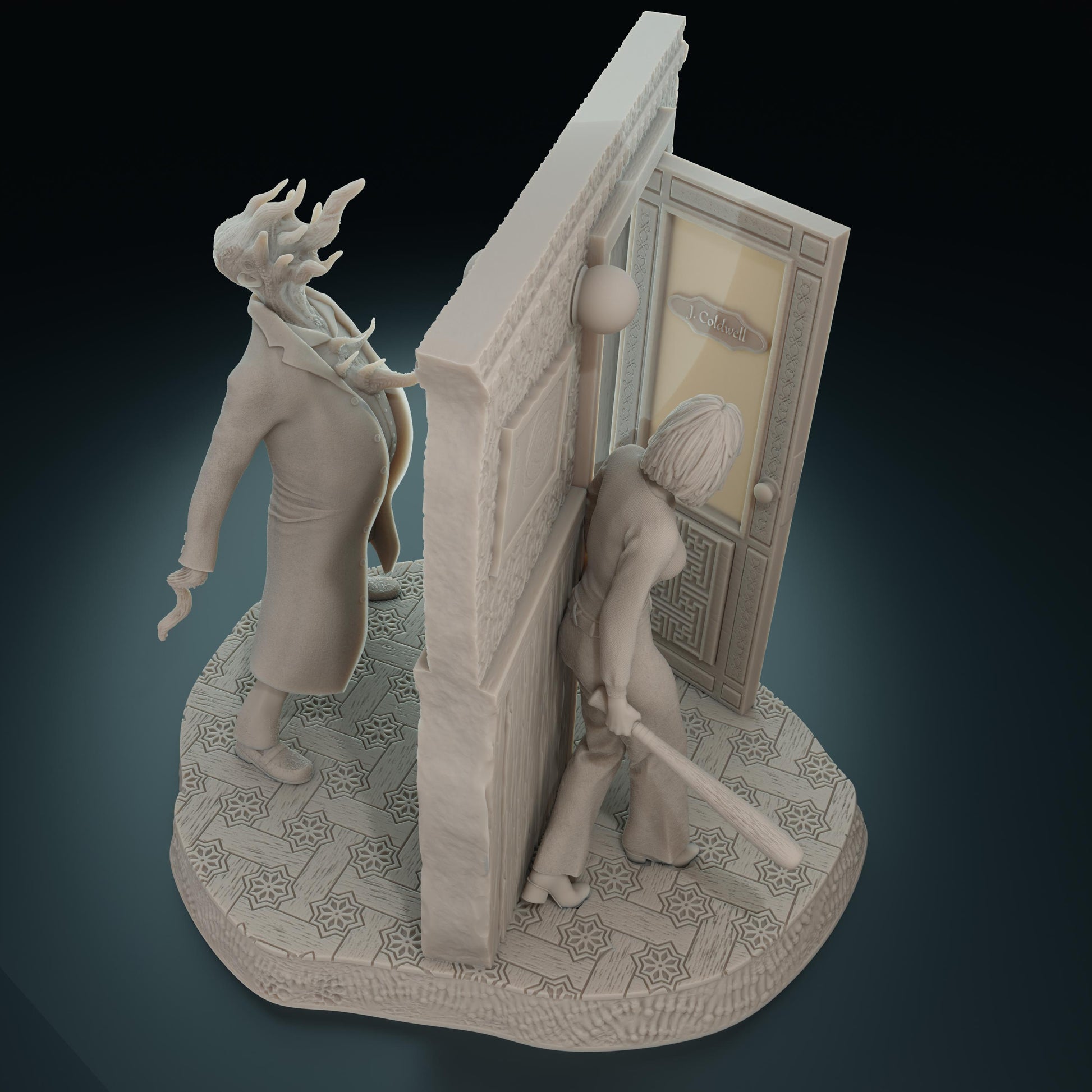 Jane Coldwell Miniature (Standard, NSFW, and Diorama Variations) - Cthulhu Girls - 28mm / 32mm / 36mm