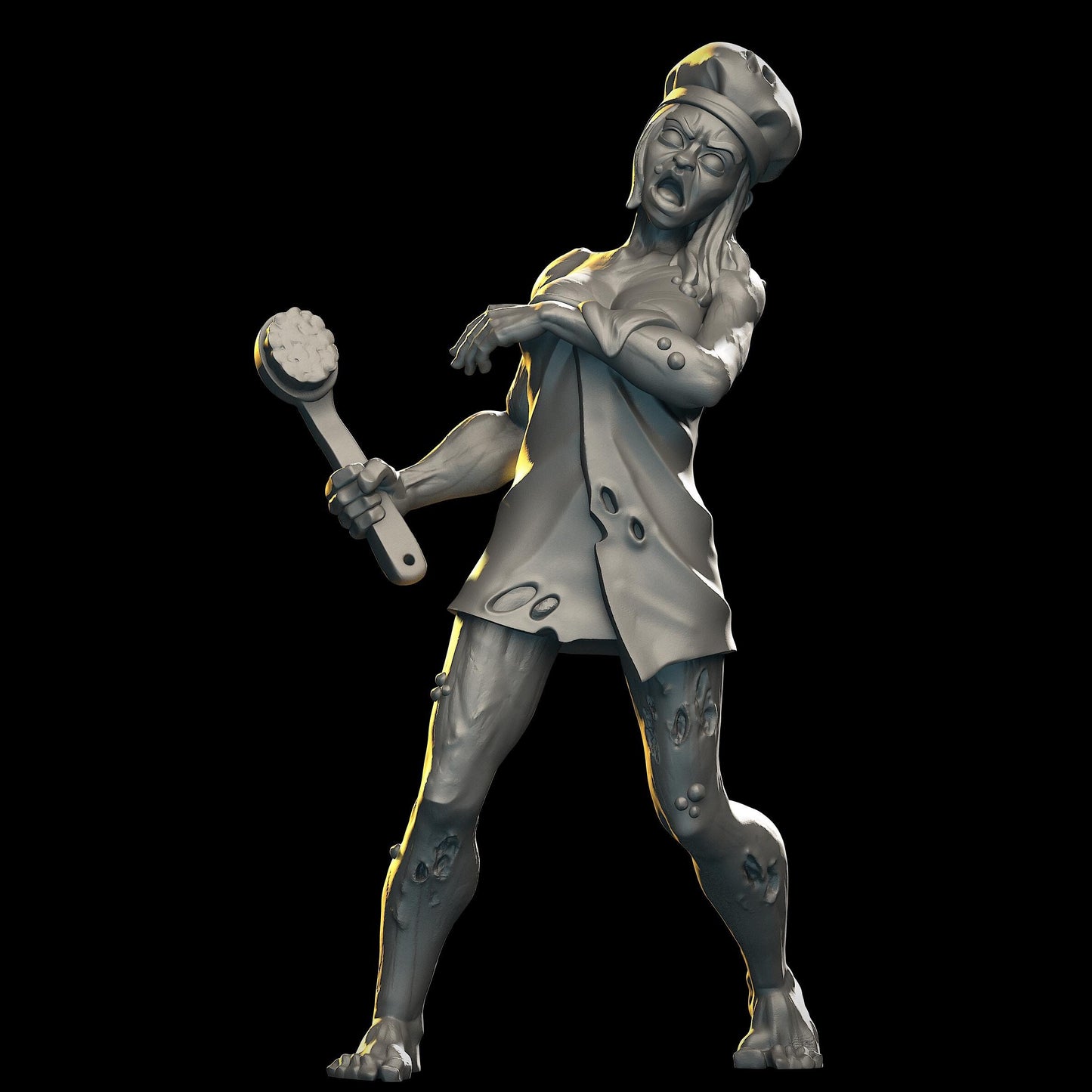 Towel Zombie Miniature - VaultZ - 28mm / 32mm / 36mm