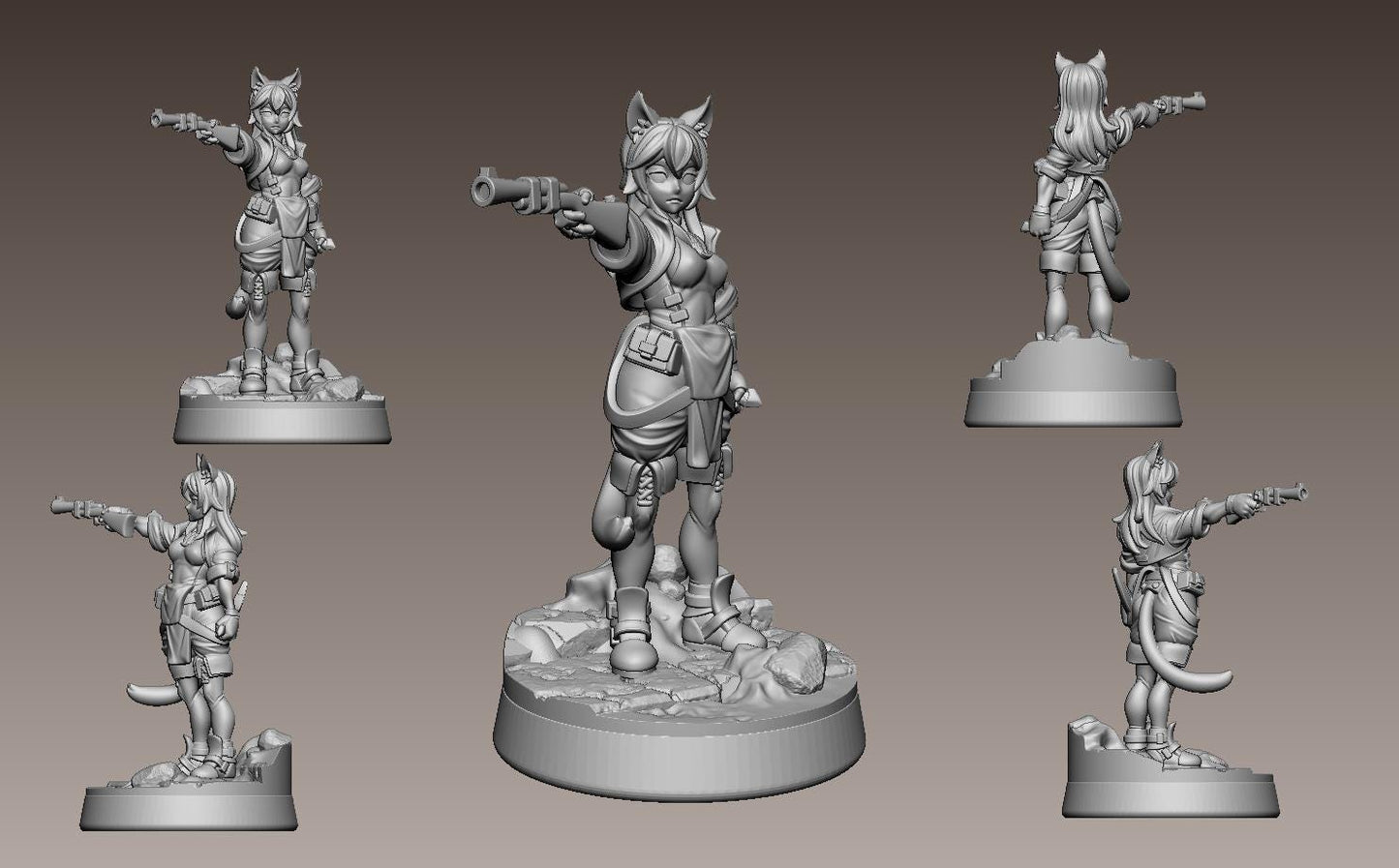 Lia Zyl, Master Mechanist Miniature - LPOMC - 28mm / 32mm / 36mm / 75mm