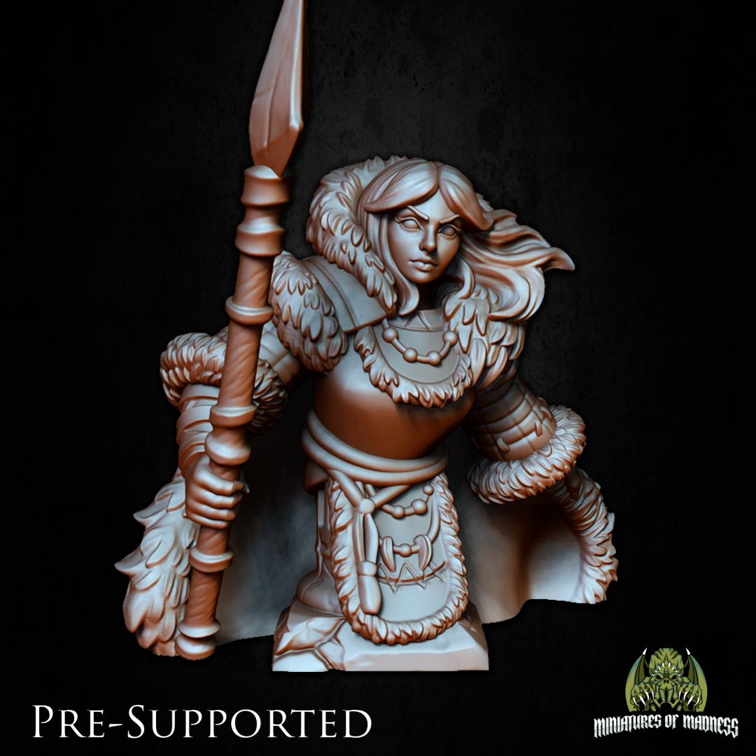 Diana Frostpike Miniature - Miniatures of Madness - 28mm / 32mm / 36mm / Bust / Diorama