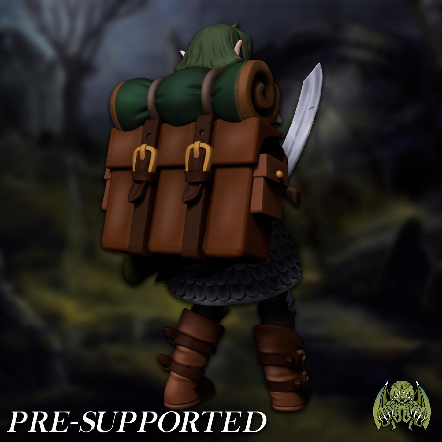 Elfie the Adventurer Miniature - Miniatures of Madness - 28mm / 32mm / 36mm / Bust / Diorama