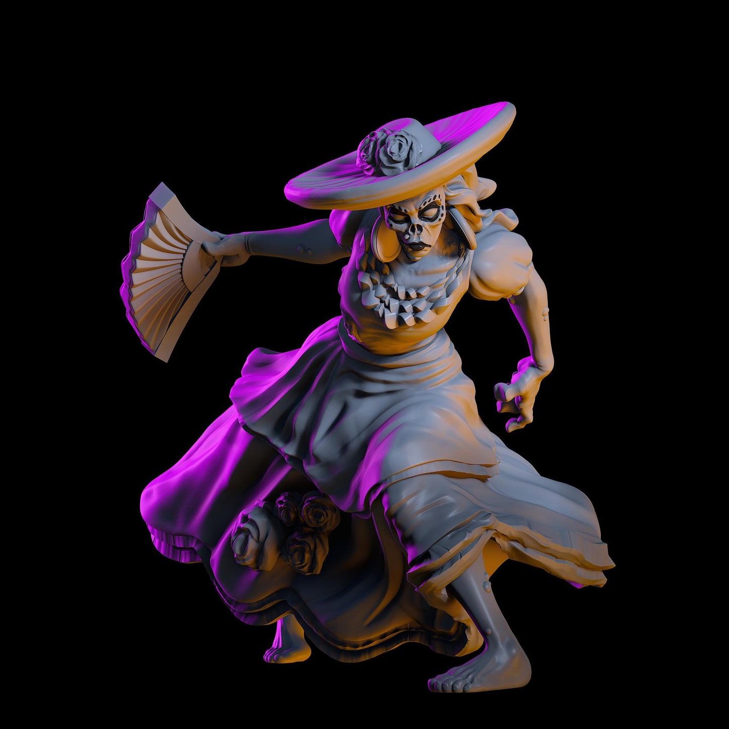 Dia De Los Muertos Zombies Miniature (4 Variations) - VaultZ - 28mm / 32mm / 36mm