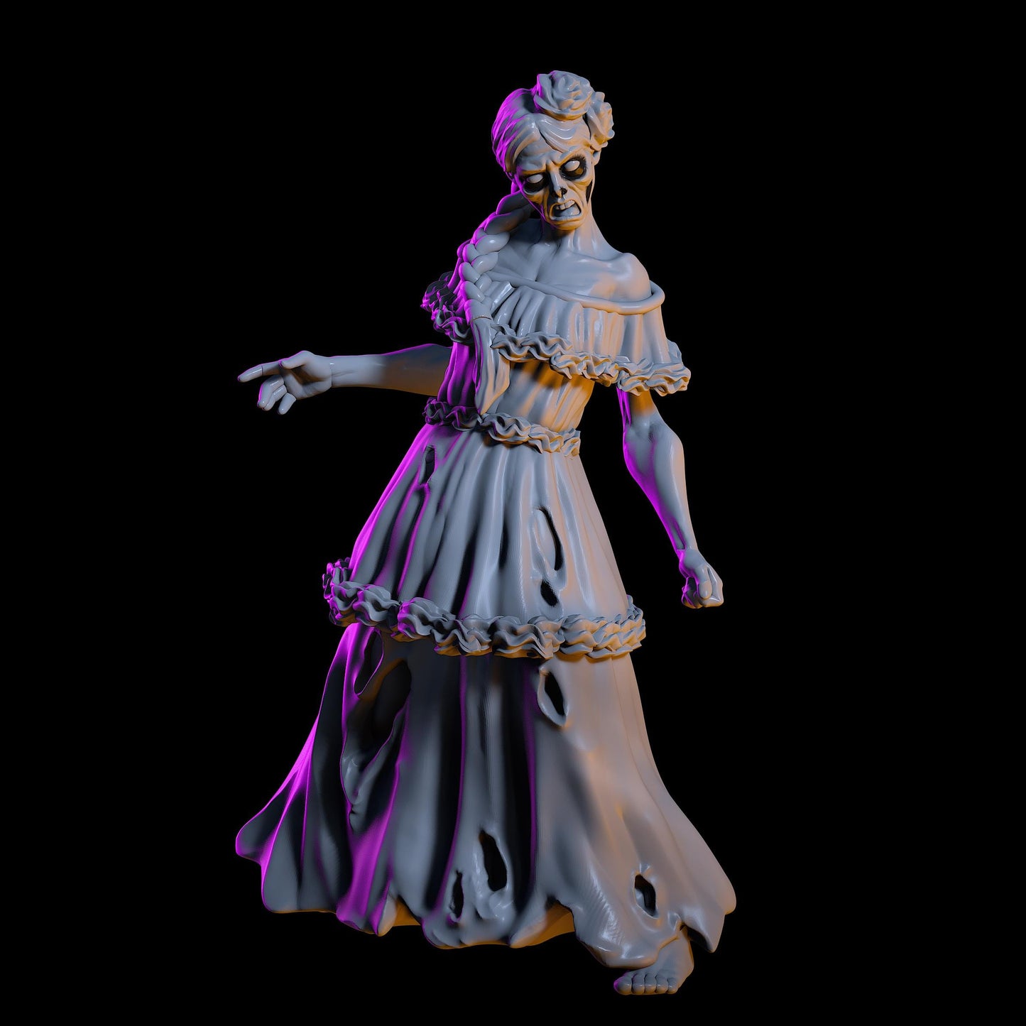 Dia De Los Muertos Zombies Miniature (4 Variations) - VaultZ - 28mm / 32mm / 36mm