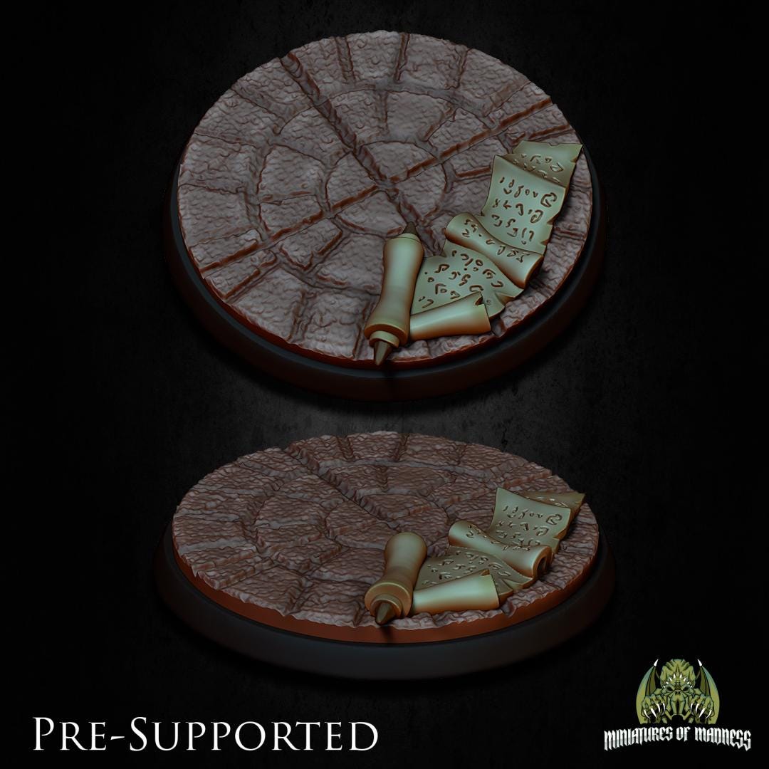 Temple Miniature Base - Miniatures of Madness - 25mm / 32mm / 36mm