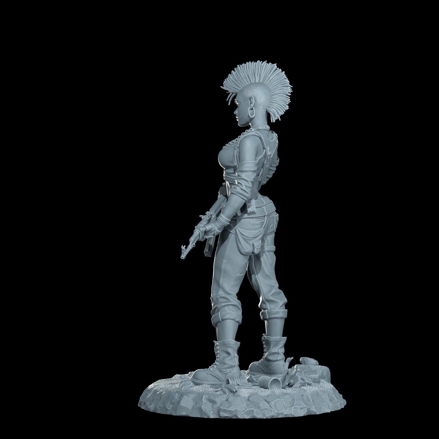Wasteland Queen Harper Figurine (Standard, Topless, and Nude Variations) - Cosmondo - 75mm / 120mm