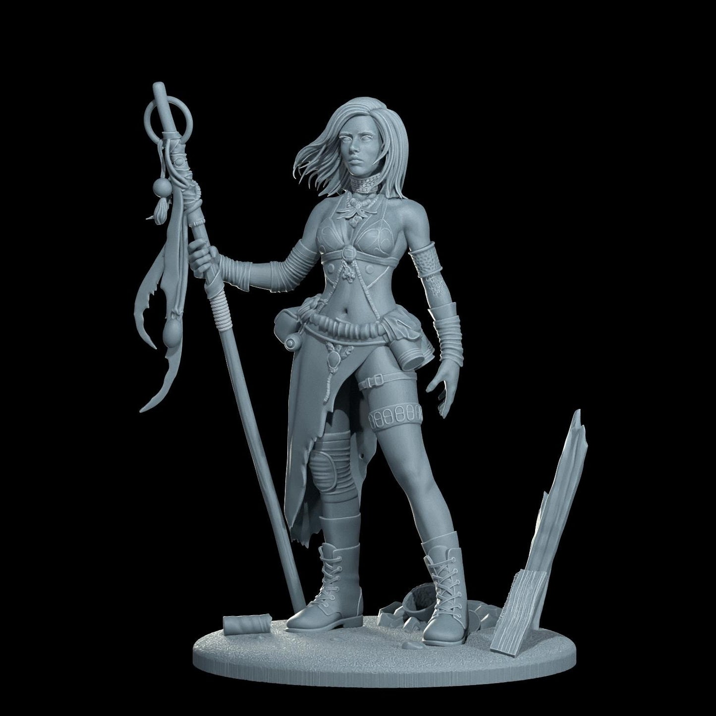 Wasteland Queen Selene Figurine (Standard, Topless, and Nude Variations) - Cosmondo - 75mm / 120mm