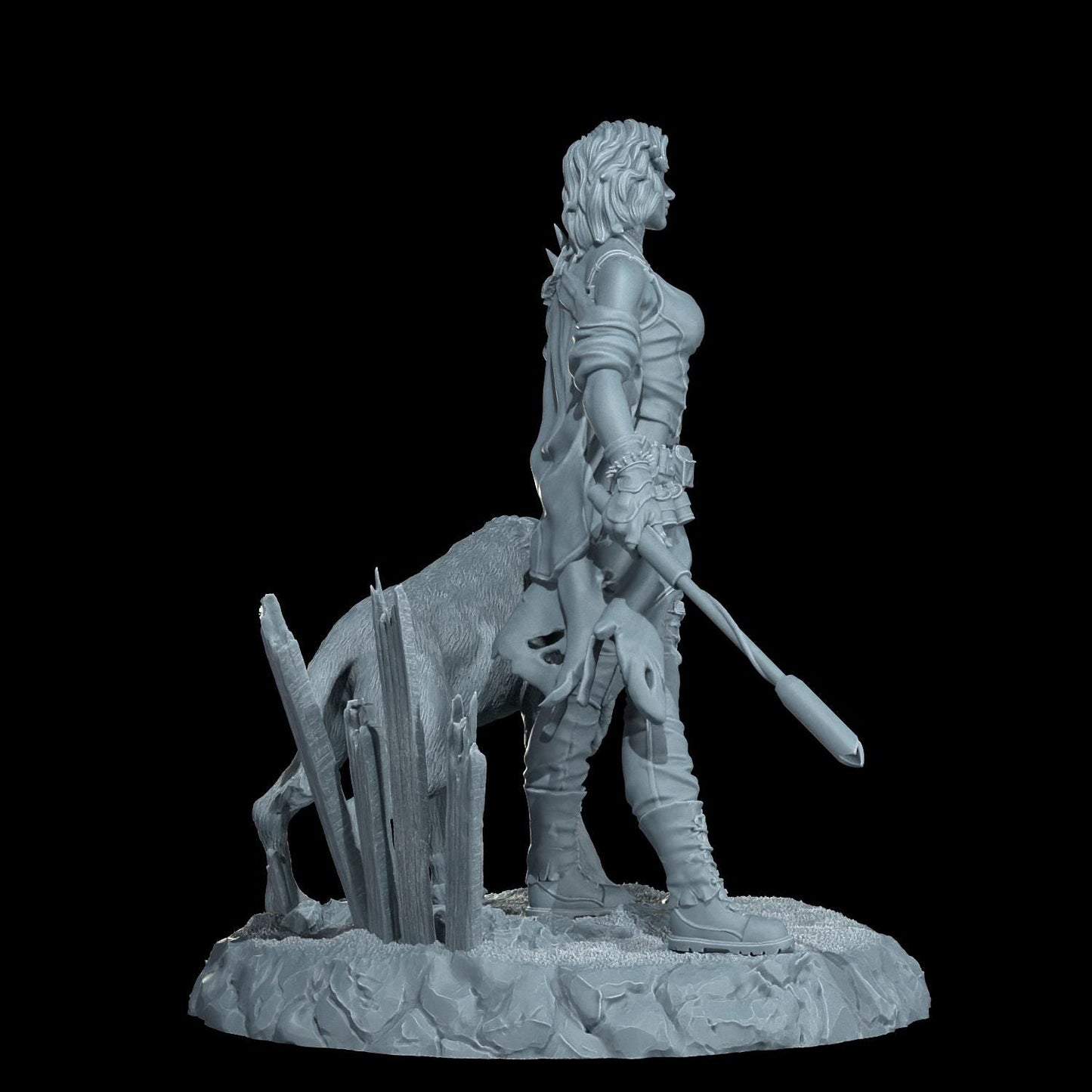 Wasteland Queen Harper Figurine (Standard, Topless, and Nude Variations) - Cosmondo - 75mm / 120mm