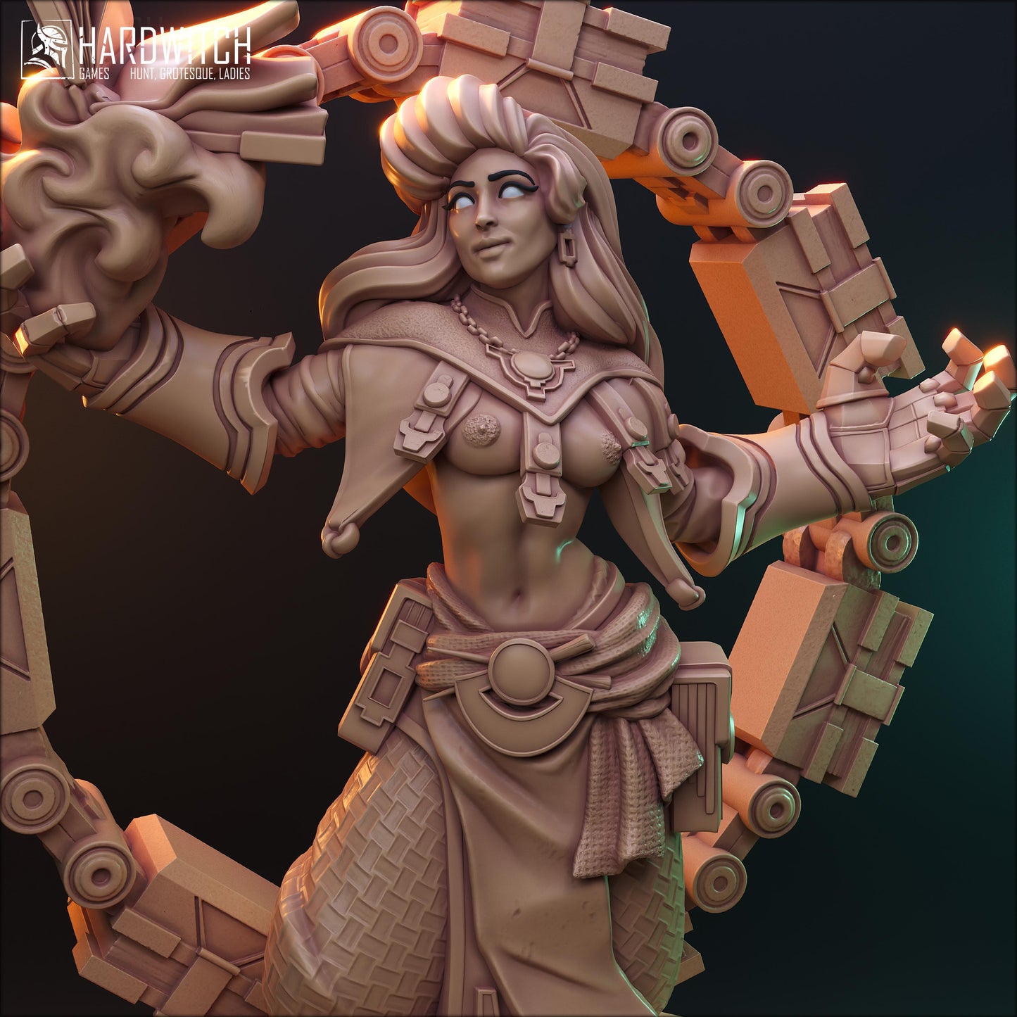 Faradelis Miniature (Standard & NSFW Variations) - HardWitch Games- 28mm / 32mm / 36mm / 75mm / 100mm