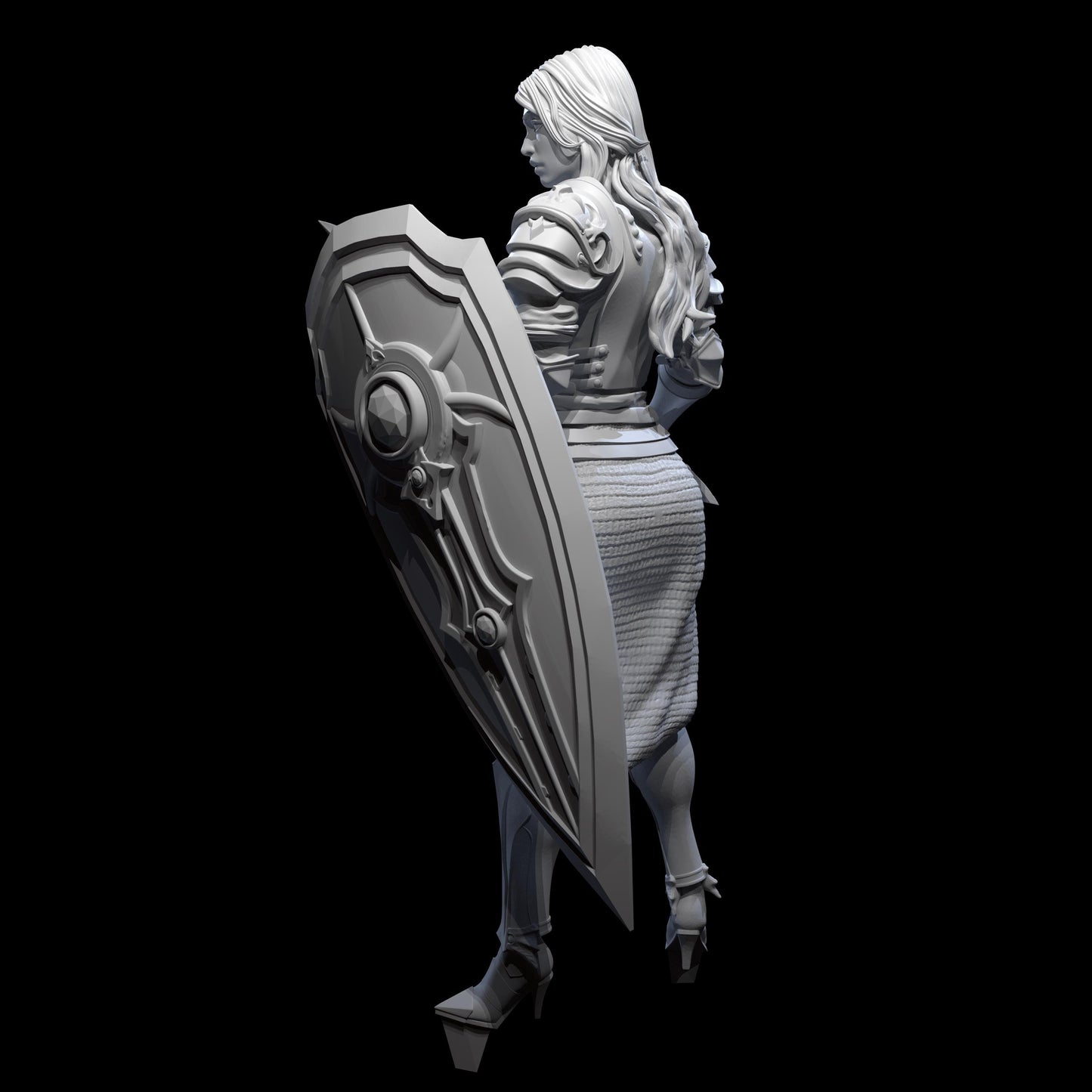 Paladin Beatrix Miniature (5 Variations) - 3Darts - 28mm / 32mm / 36mm / 75mm / 120mm