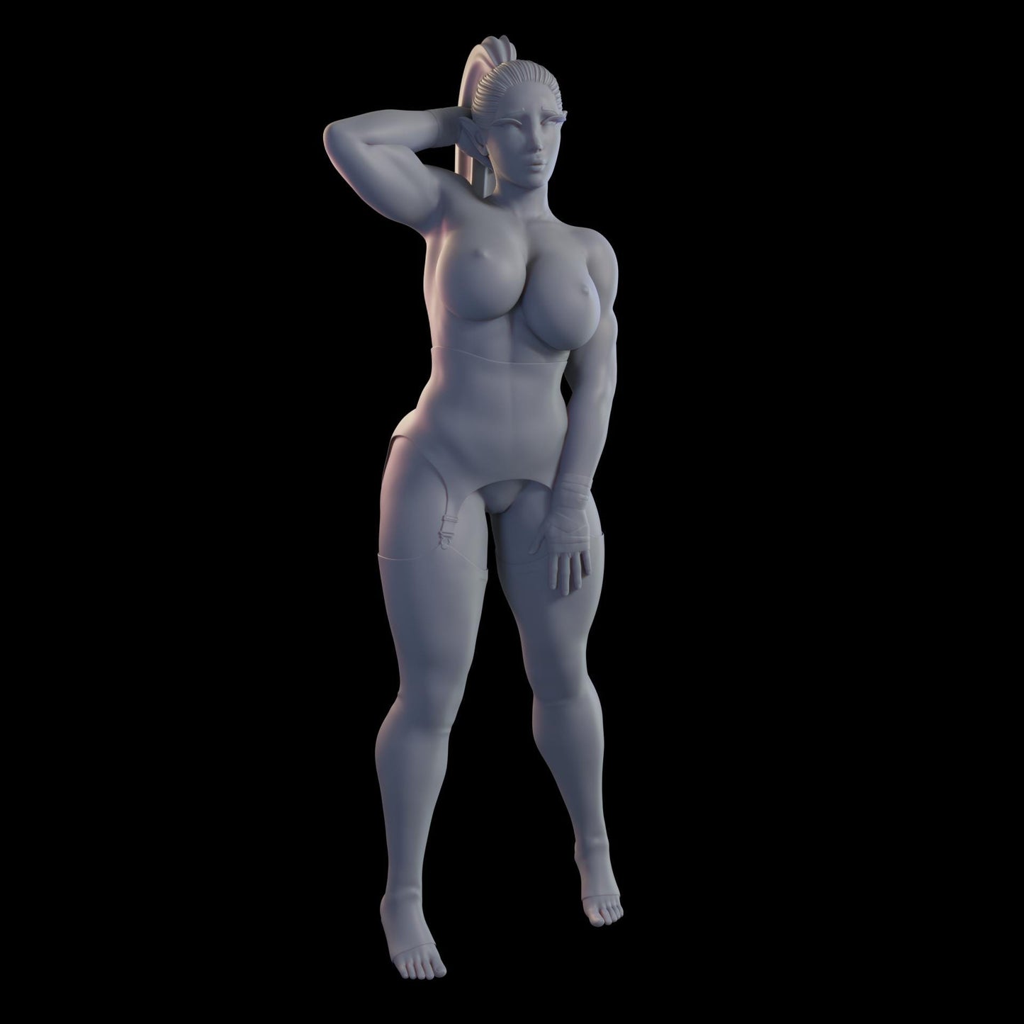 Royal Warder Ursha Miniature (2 Variations including NSFW) - QB Works - 28mm / 32mm / 36mm / 75mm