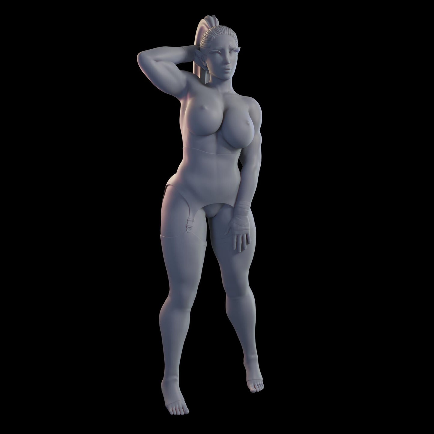 Royal Warder Ursha Miniature (2 Variations including NSFW) - QB Works - 28mm / 32mm / 36mm / 75mm