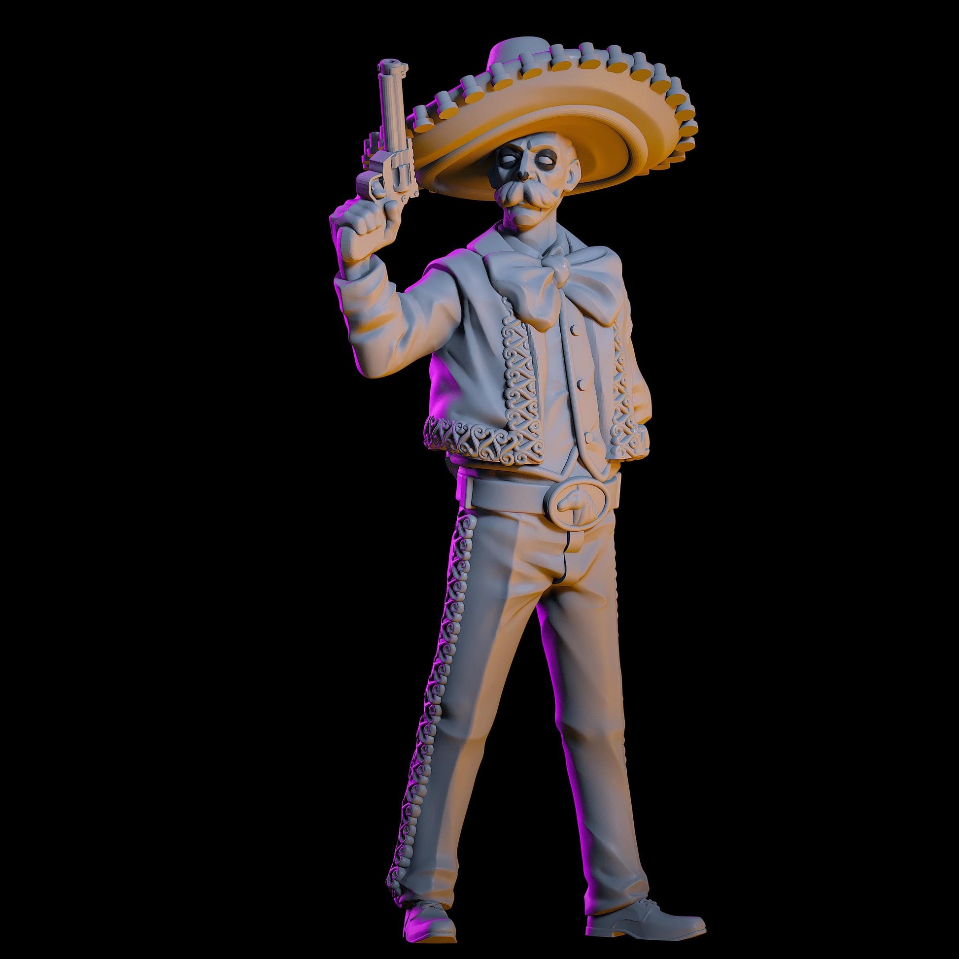 Dia De Los Muertos Zombie Hunters Miniature (4 Variations) - VaultZ - 28mm / 32mm / 36mm