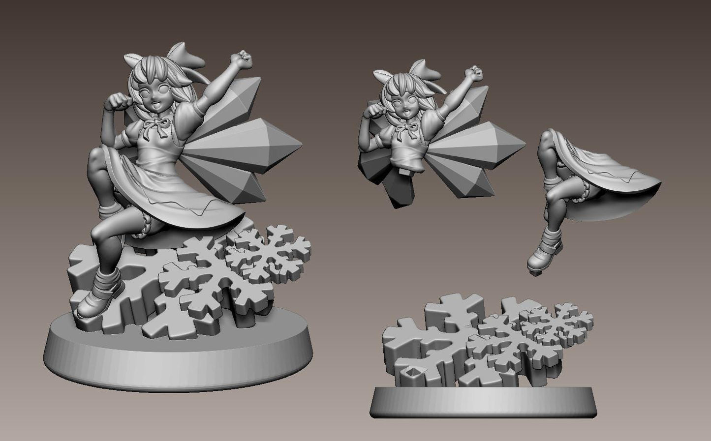 Ice Fairy Miniature - LPOMC - 28mm / 32mm / 36mm / 75mm