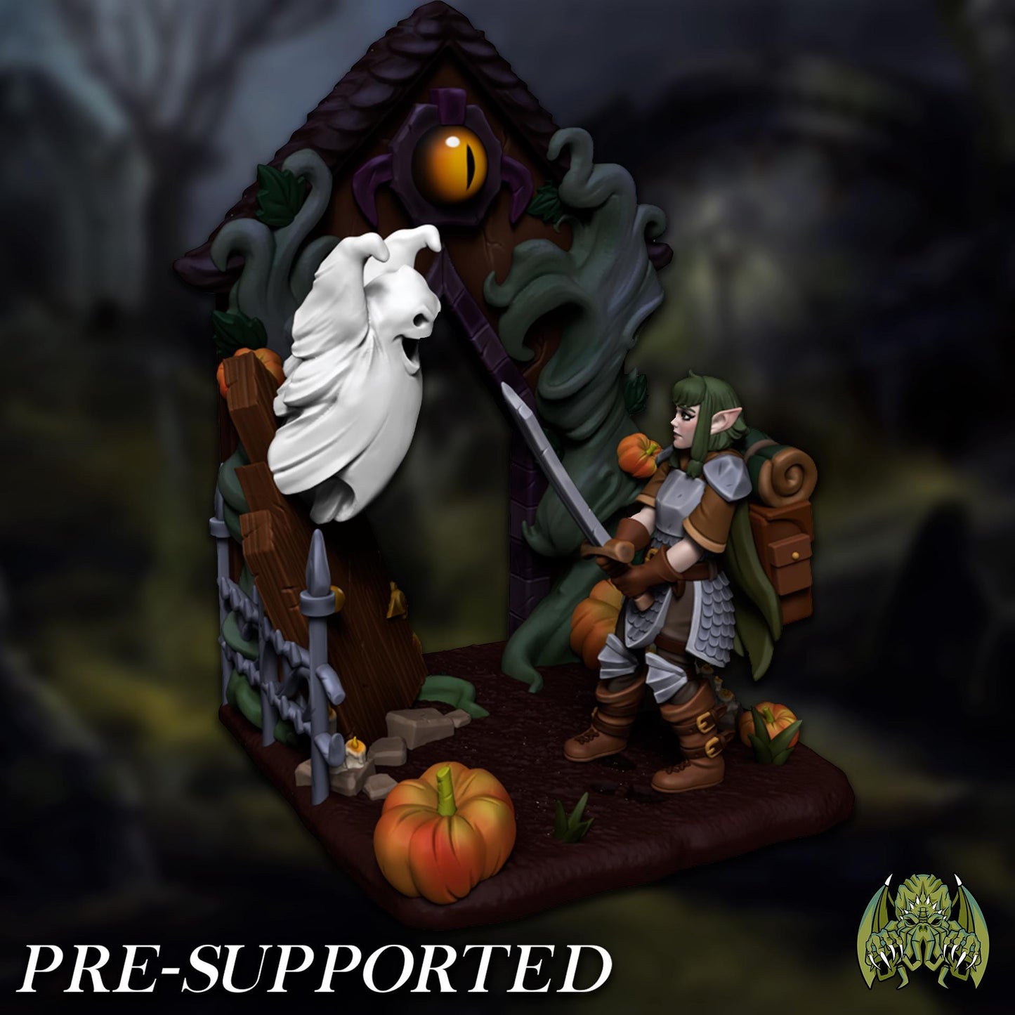 Elfie the Adventurer Miniature - Miniatures of Madness - 28mm / 32mm / 36mm / Bust / Diorama
