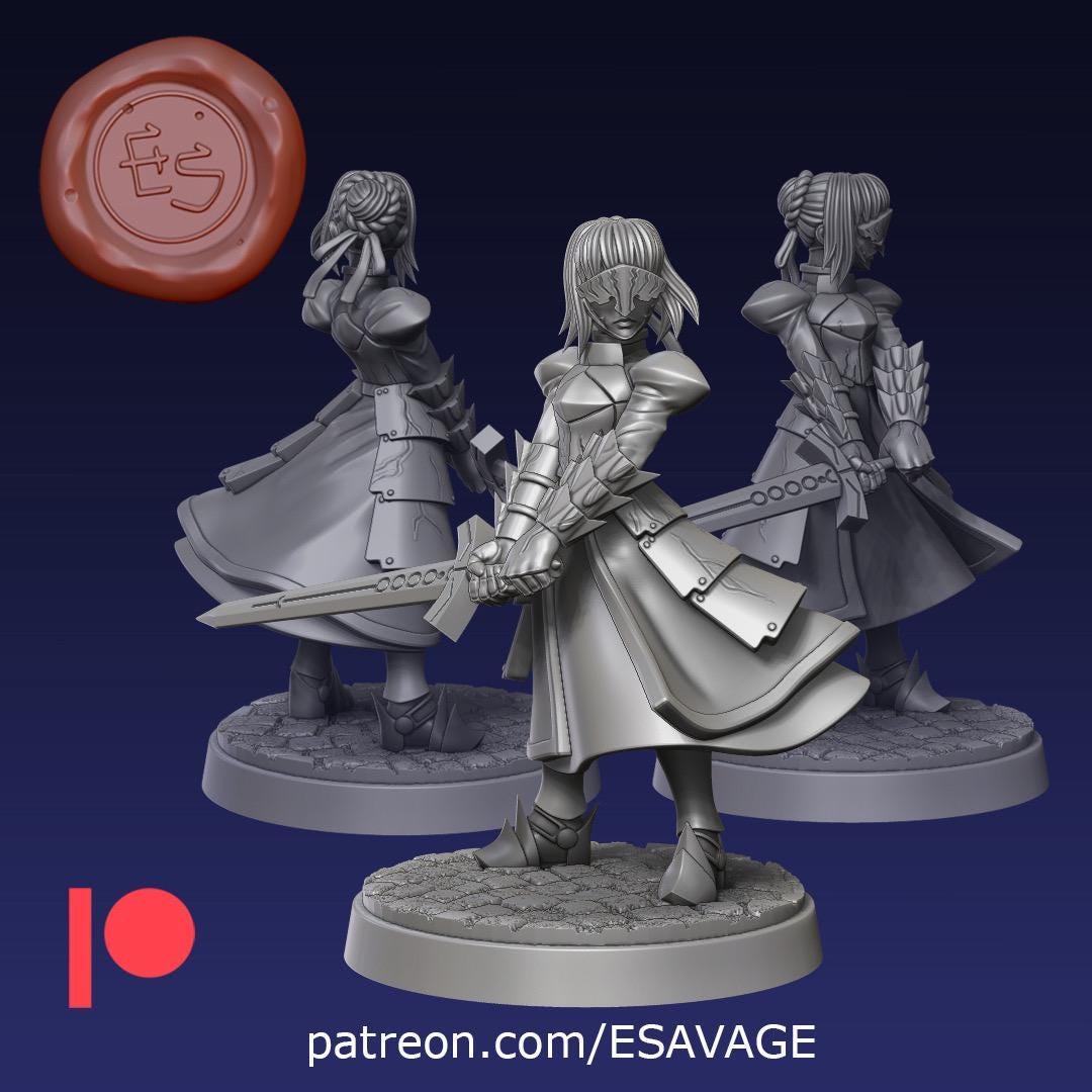 Sword of Promised Victory Miniature - Ethan Savage Studios - 28mm / 32mm / 36mm