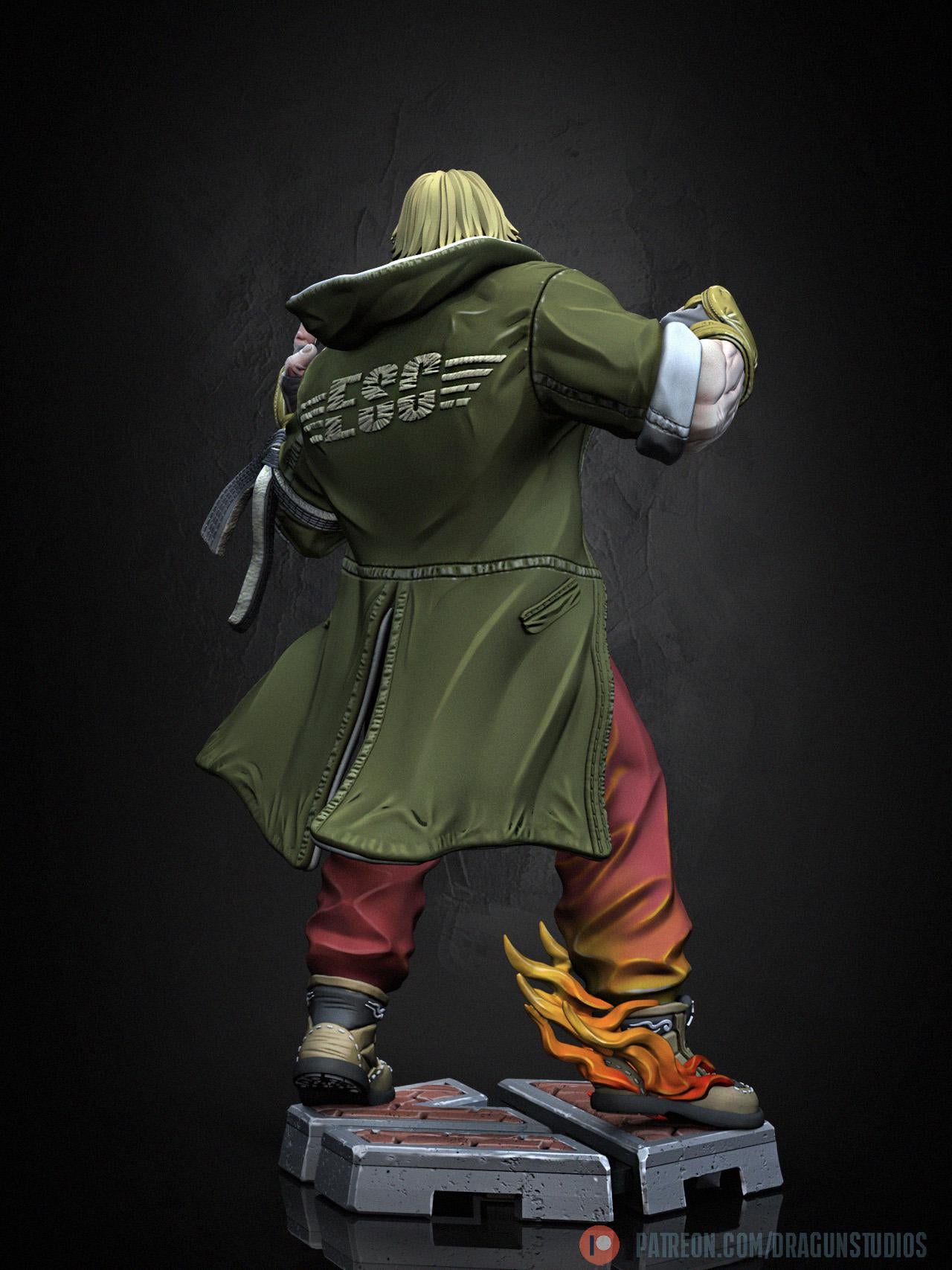 Fiery Fight Master Miniature - DraGun Studios - 28mm / 32mm / 36mm / 75mm / 100mm