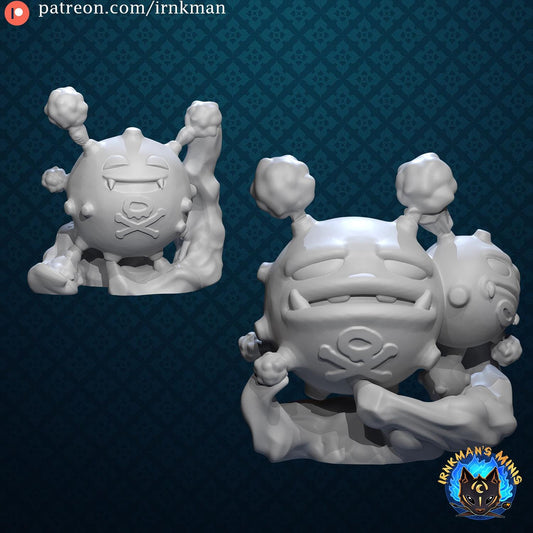 Koffing / Weezing Miniatures - Irnkman's Minis
