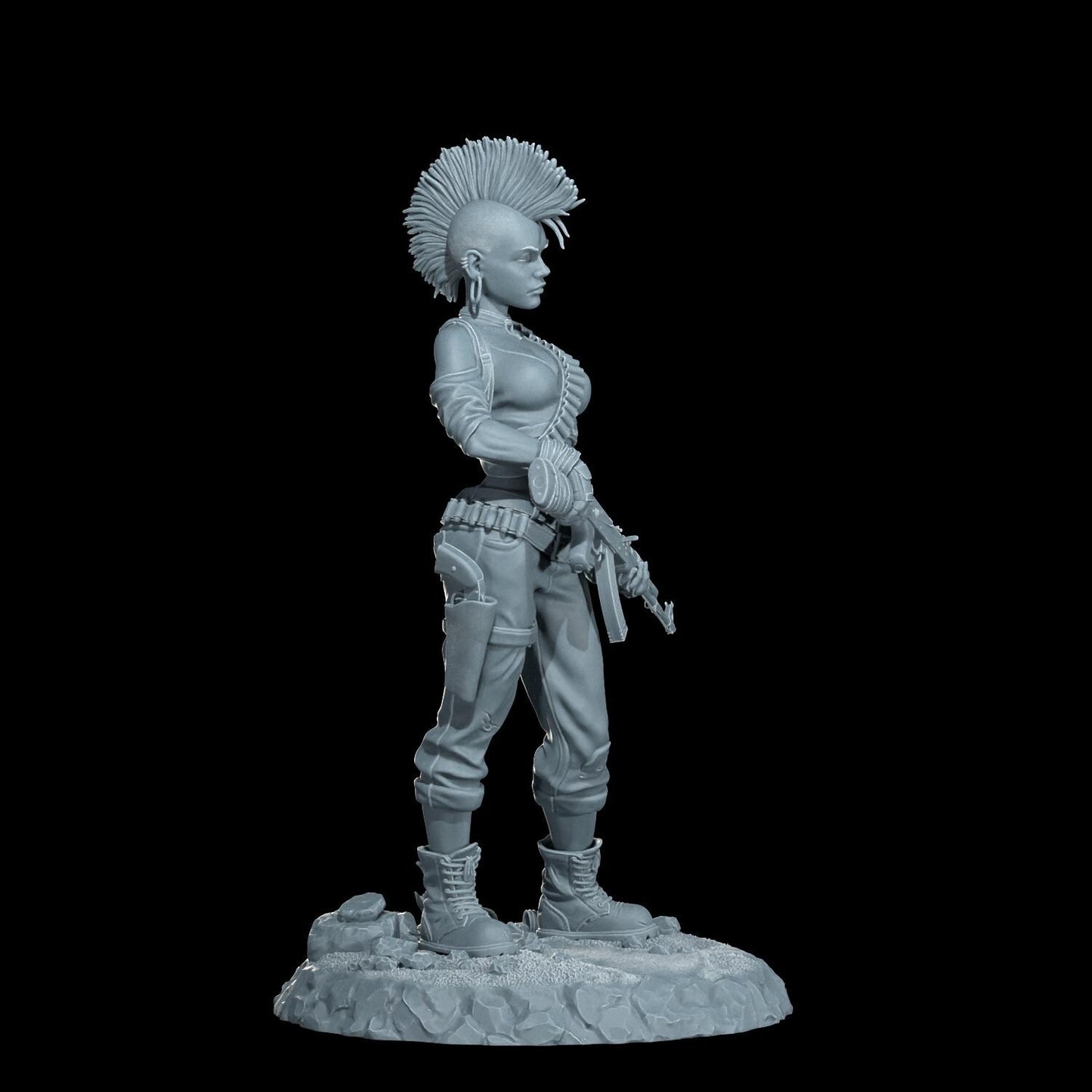 Wasteland Queen Harper Figurine (Standard, Topless, and Nude Variations) - Cosmondo - 75mm / 120mm