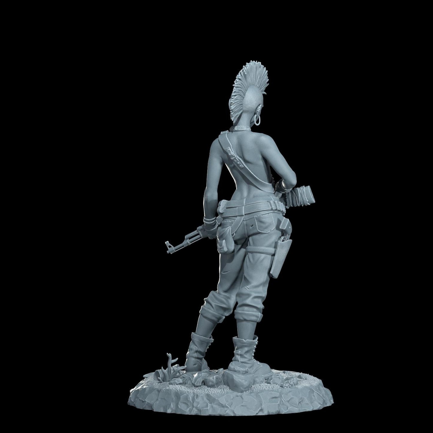 Wasteland Queen Harper Figurine (Standard, Topless, and Nude Variations) - Cosmondo - 75mm / 120mm