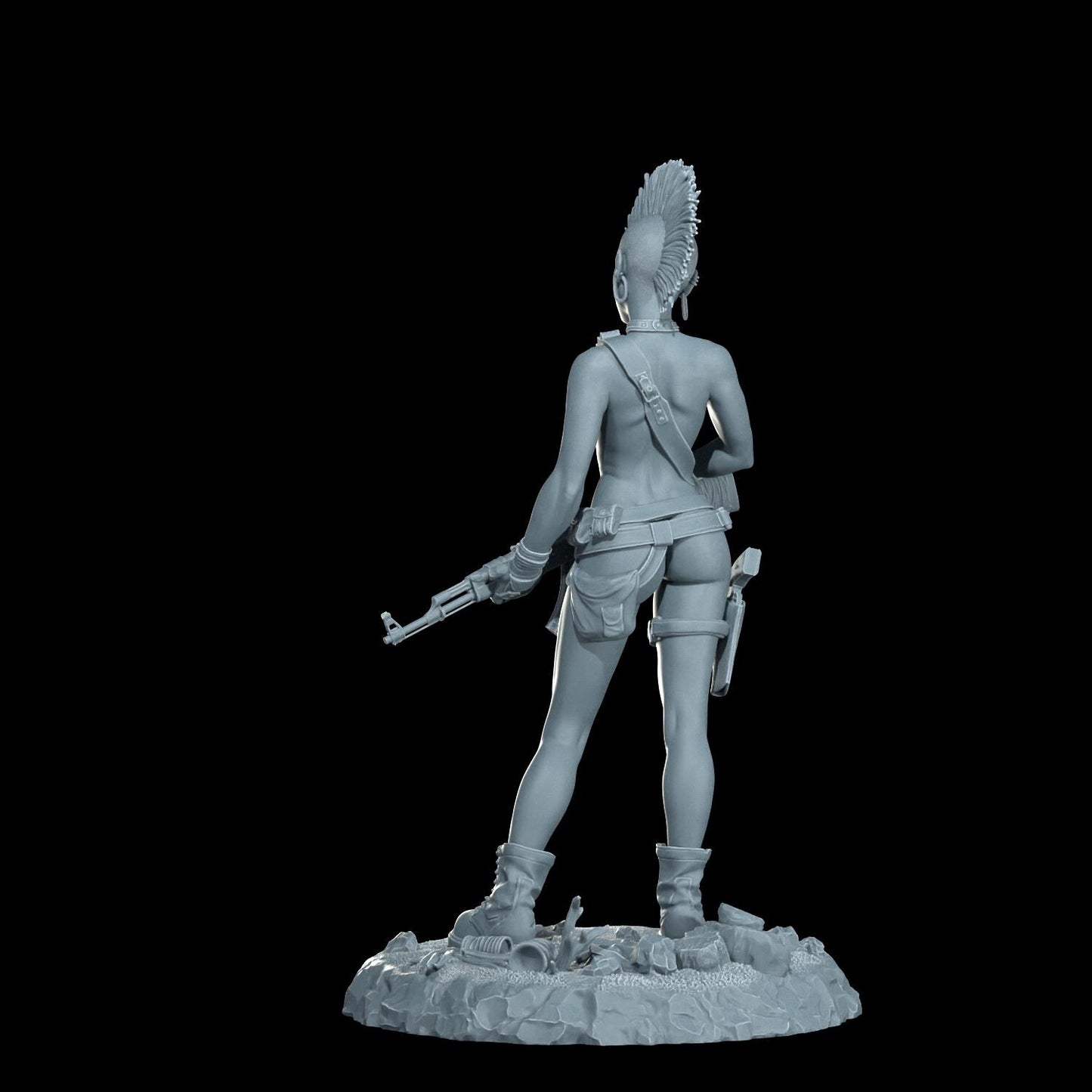 Wasteland Queen Harper Figurine (Standard, Topless, and Nude Variations) - Cosmondo - 75mm / 120mm