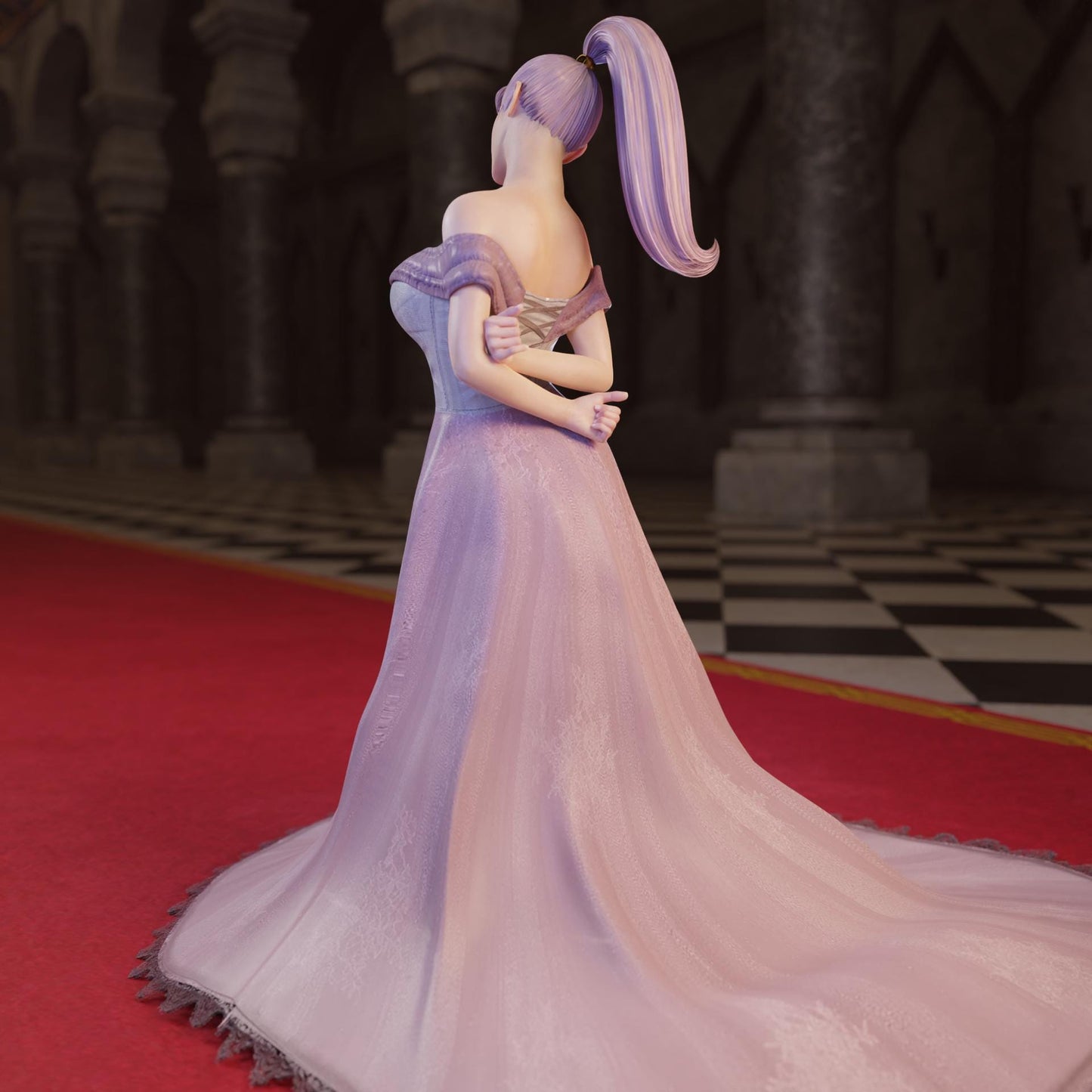 Princess Camellia Miniature (2 Variations including NSFW) - QB Works - 28mm / 32mm / 36mm / 75mm