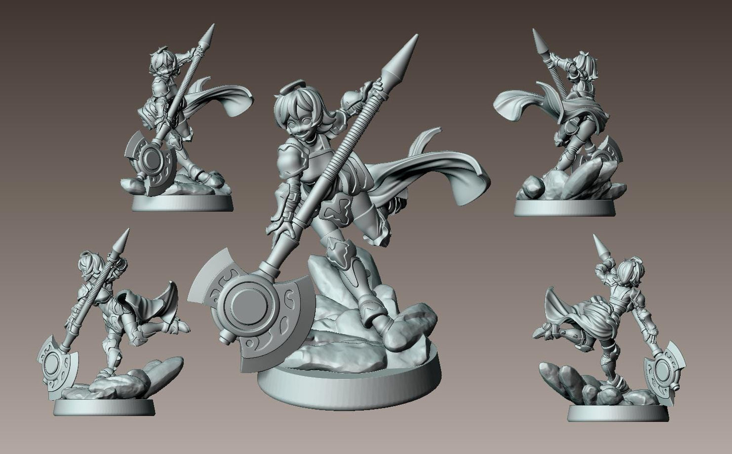Valian, The Zealot Miniature - LPOMC - 28mm / 32mm / 36mm